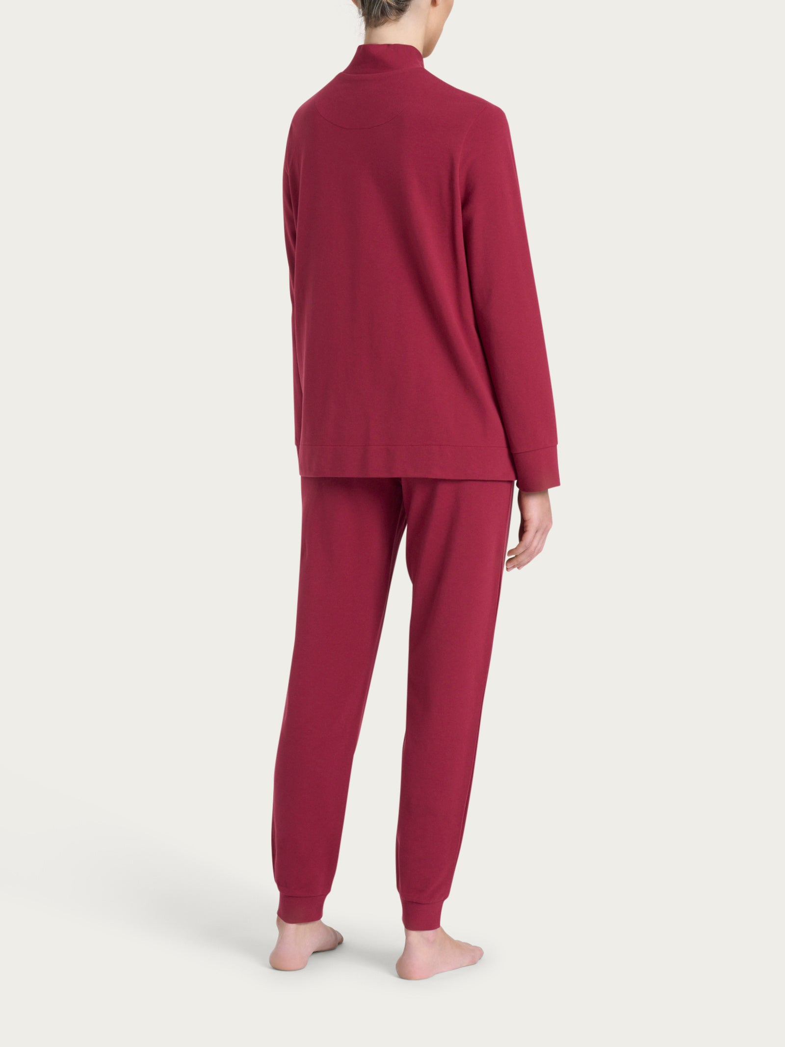 Ragno Eco Cotton Pigiama tuta tibetan red zip collo alto
