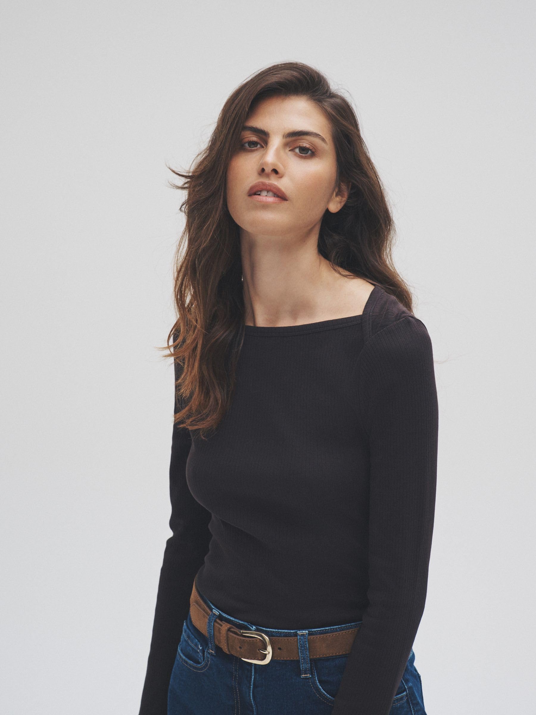 Geo Next The Set Top Maniche Lunghe Collo Busta Donna x3