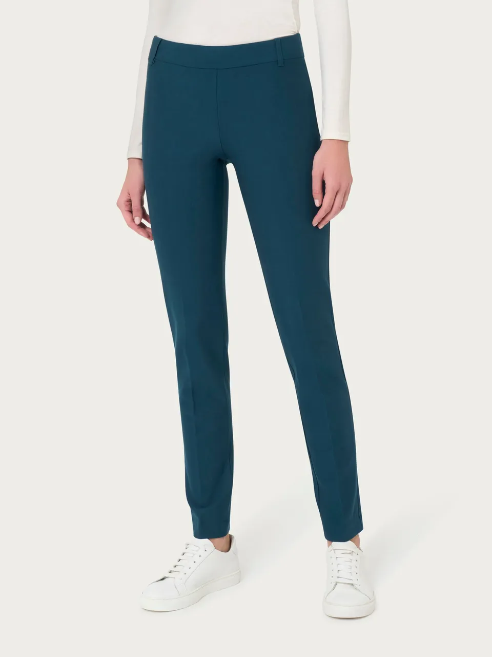 Ragno Compact pantalone a sigaretta blu Reflecting Pond skinny