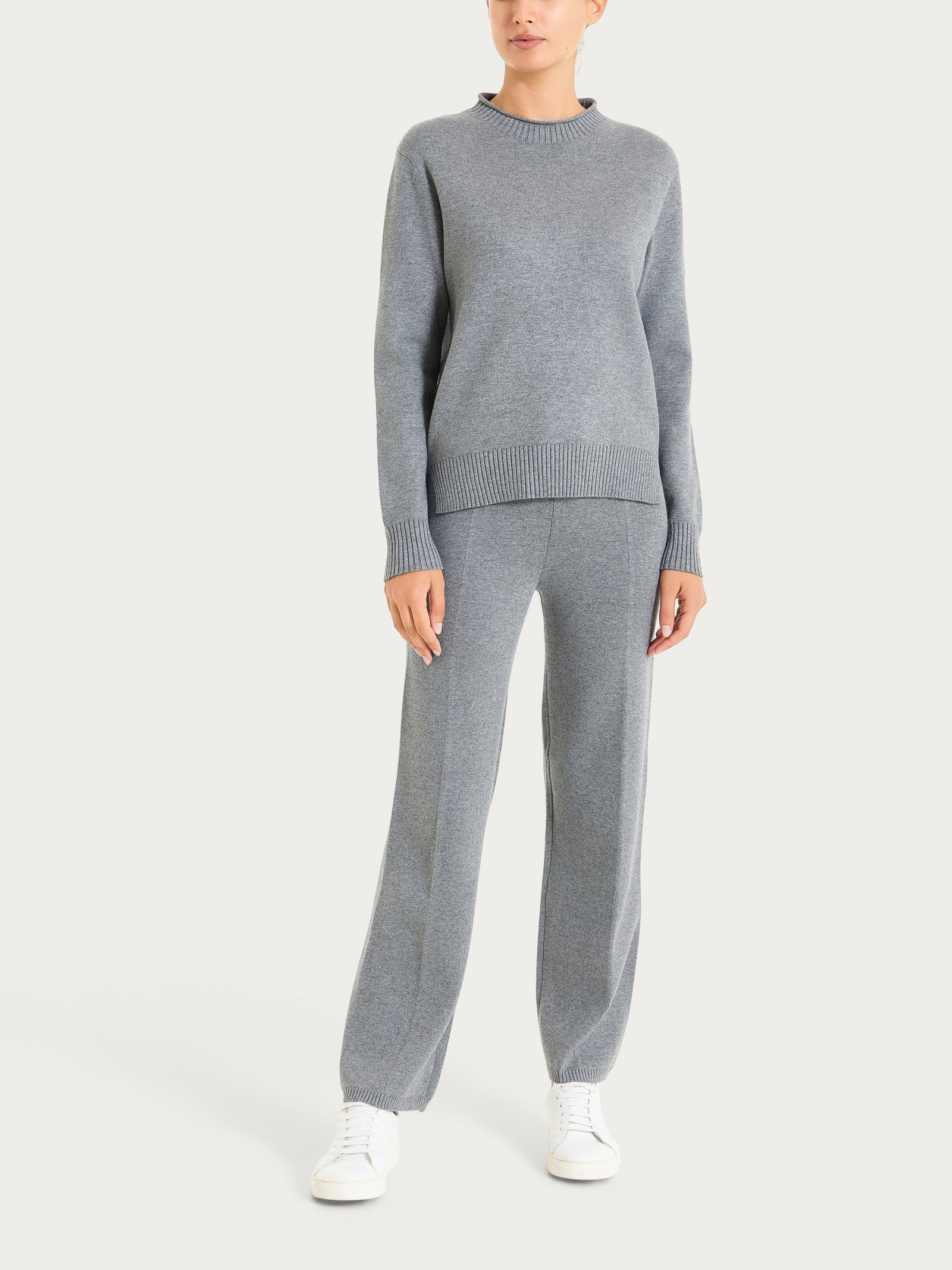 Ragno Super Soft Maglia Girocollo Manica Lunga Ferro Mel