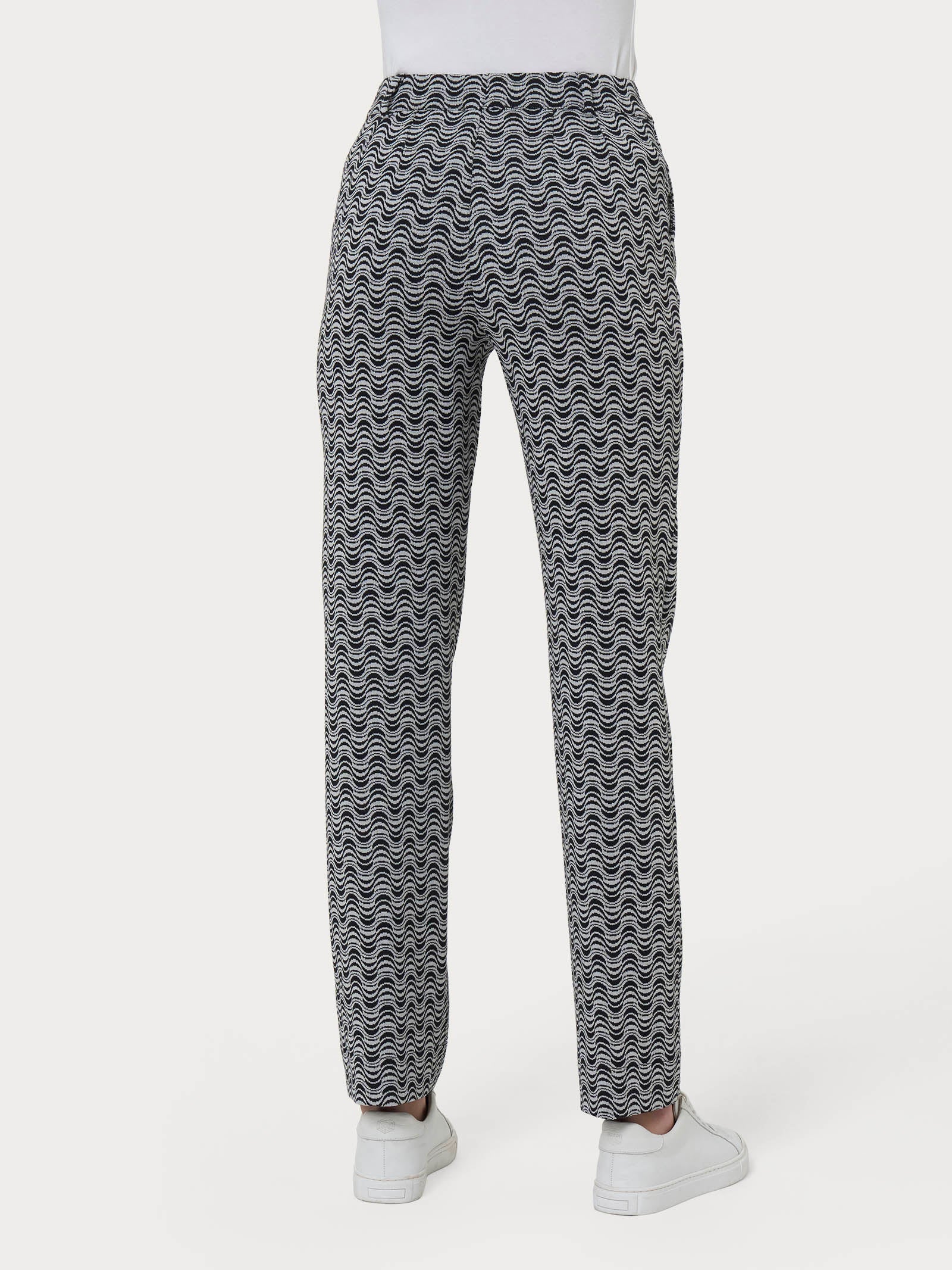 Ragno The Straight Leg Pantalone dritto Eco Jacquard Fant.Nero