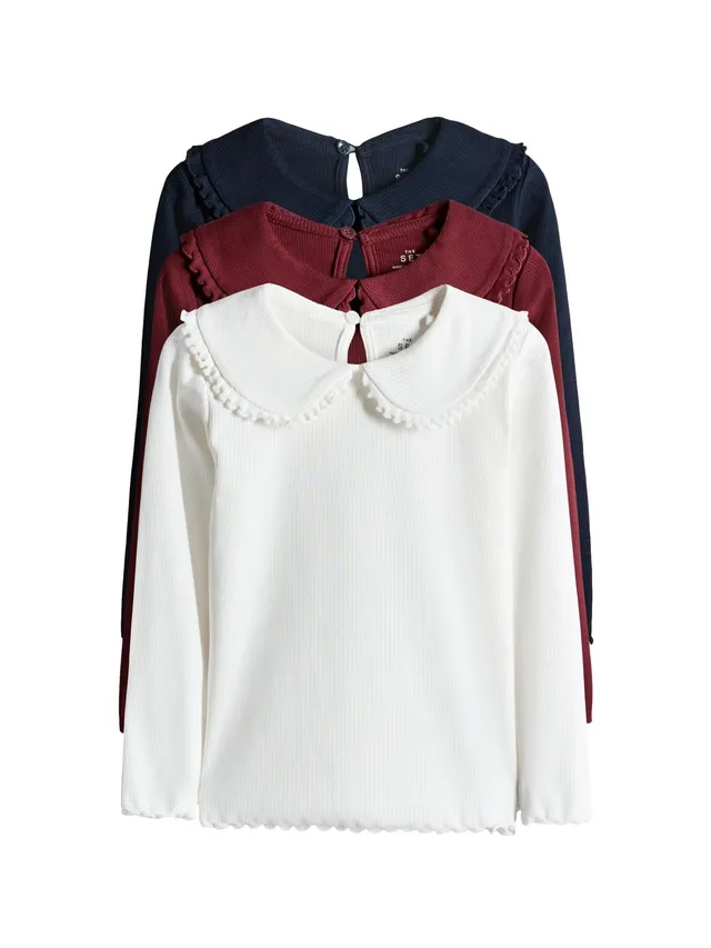 Next The Set Top Bambina Coste Manica Lunga x3