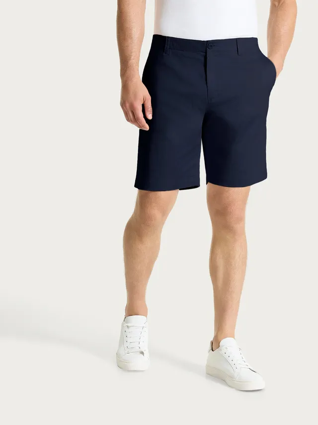 Ragno Satin Power Bermuda uomo Bleu cotone elasticizzato