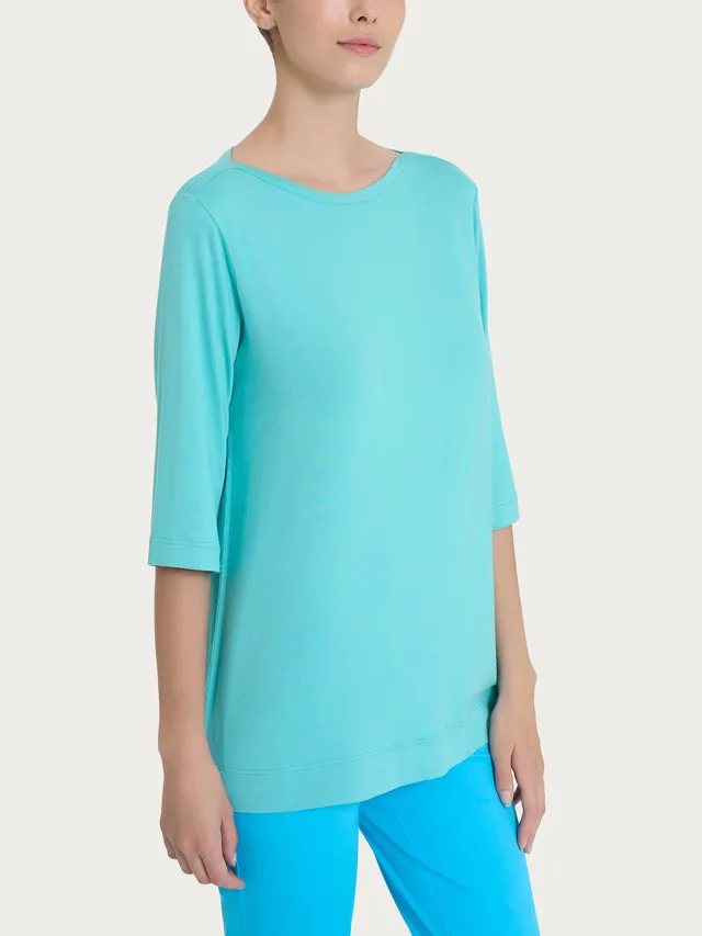Ragno Viscosa Summer maglietta manica 3/4 pool blue jersey