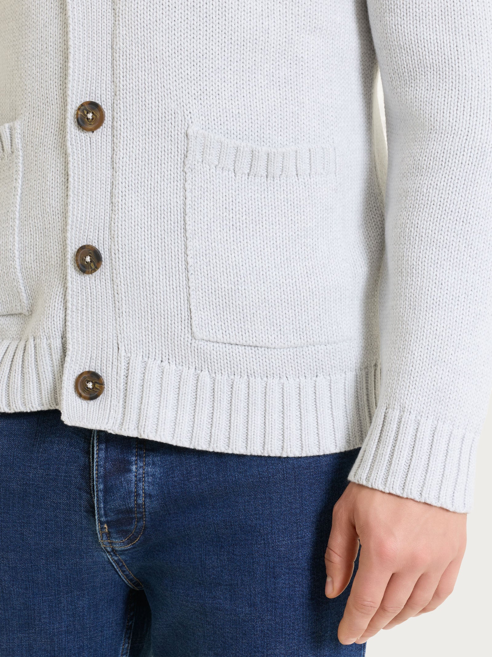 Ragno Winter Cotton cardigan uomo Dawn Blue cotone