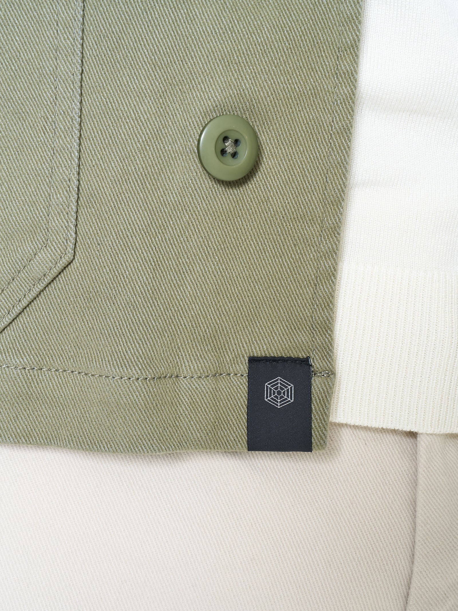 Ragno Compact Giacca Utility Deep Lichen Green in cotone