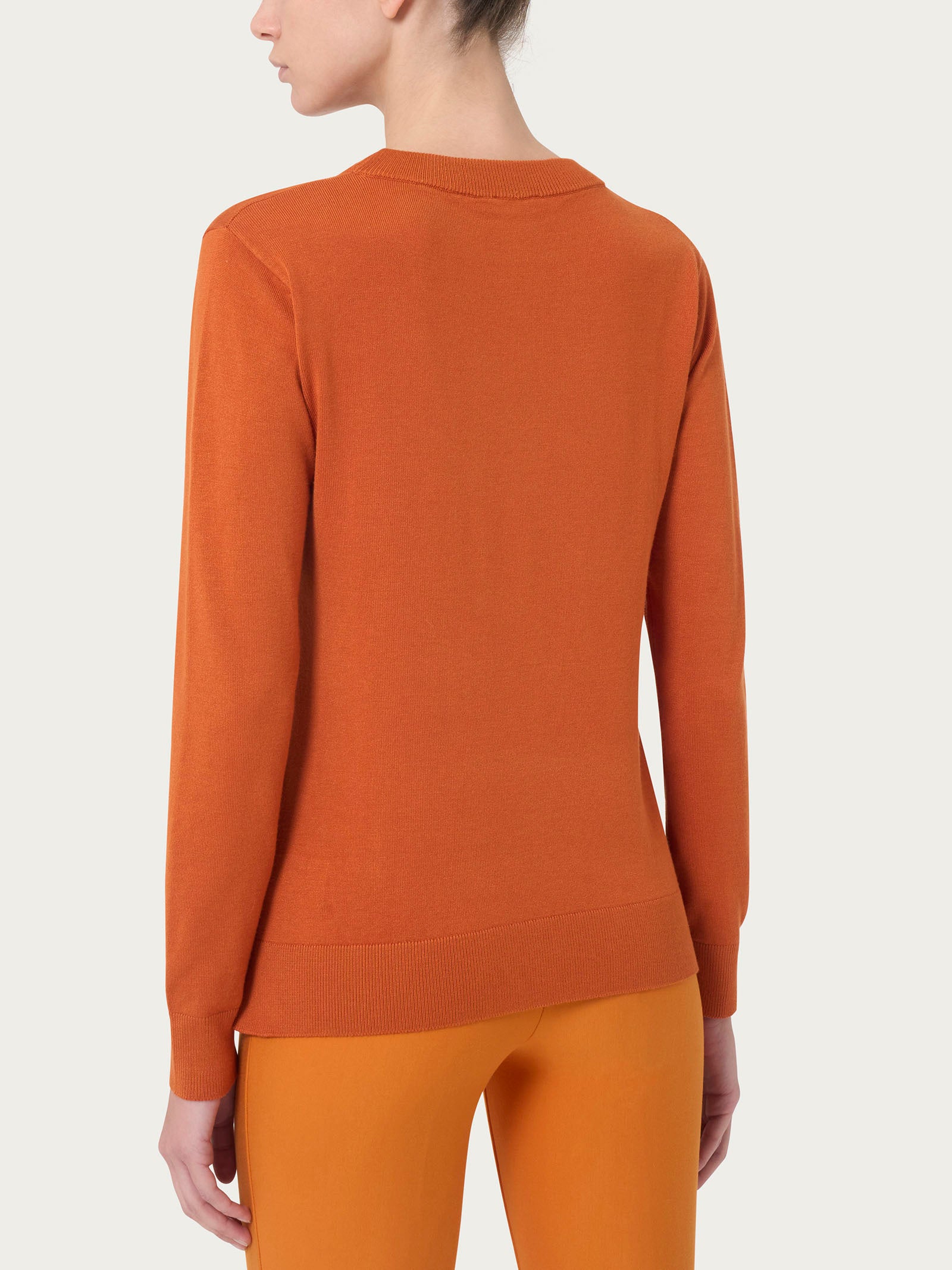 Ragno Four Seasons Maglia Girocollo Rust Manica Lunga
