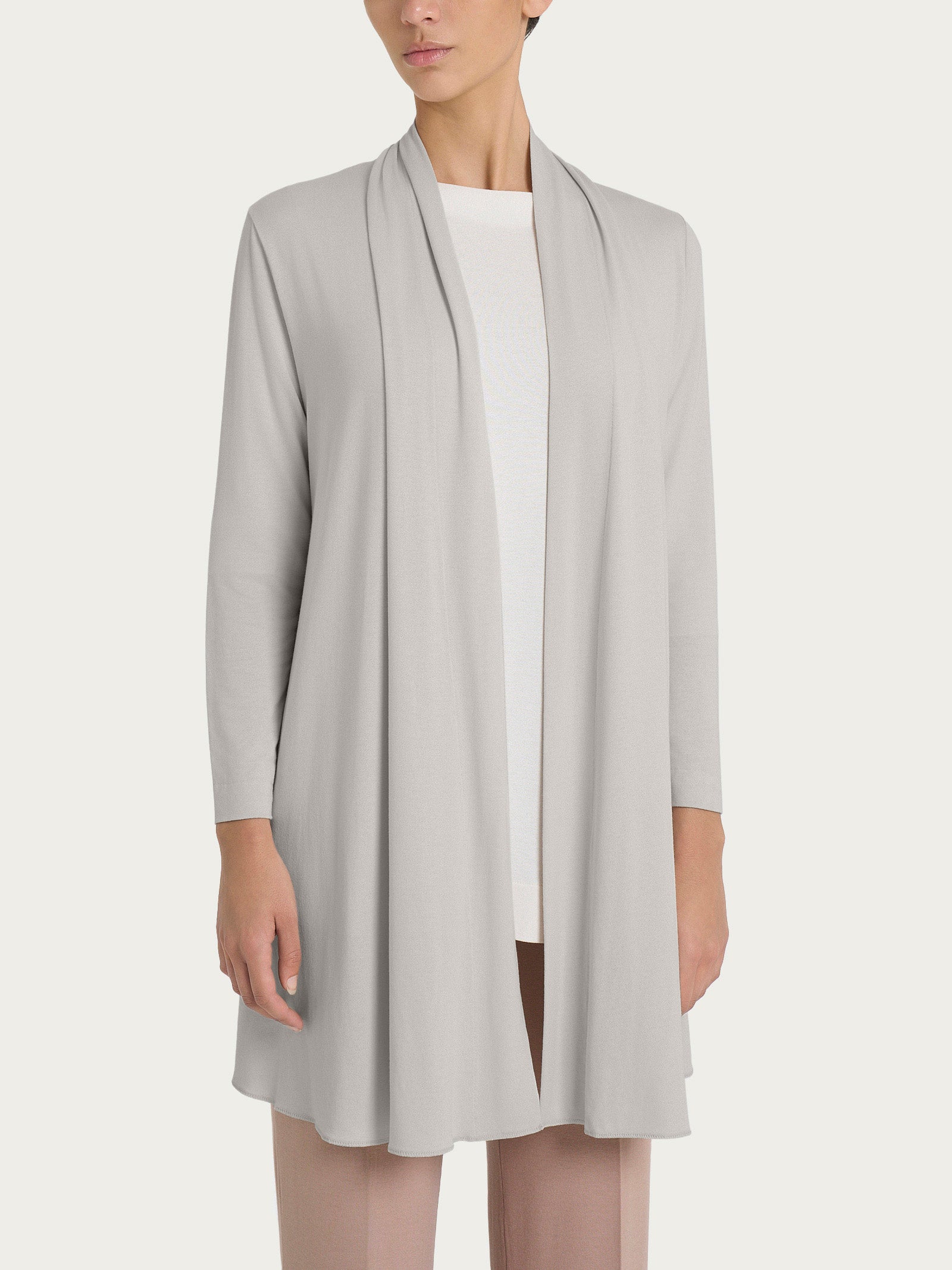 Ragno Viscosa Summer cardigan lungo aperto dawn blue leggero