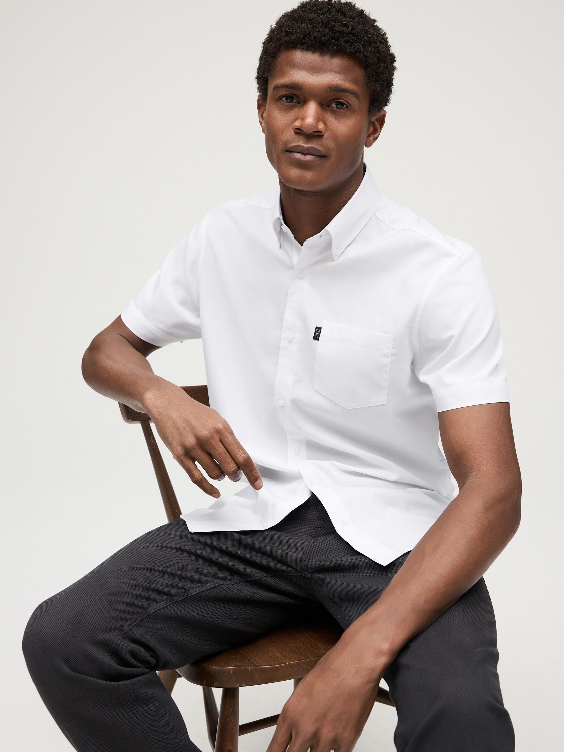 Next Oxford camicia maniche corte S facile da stirare