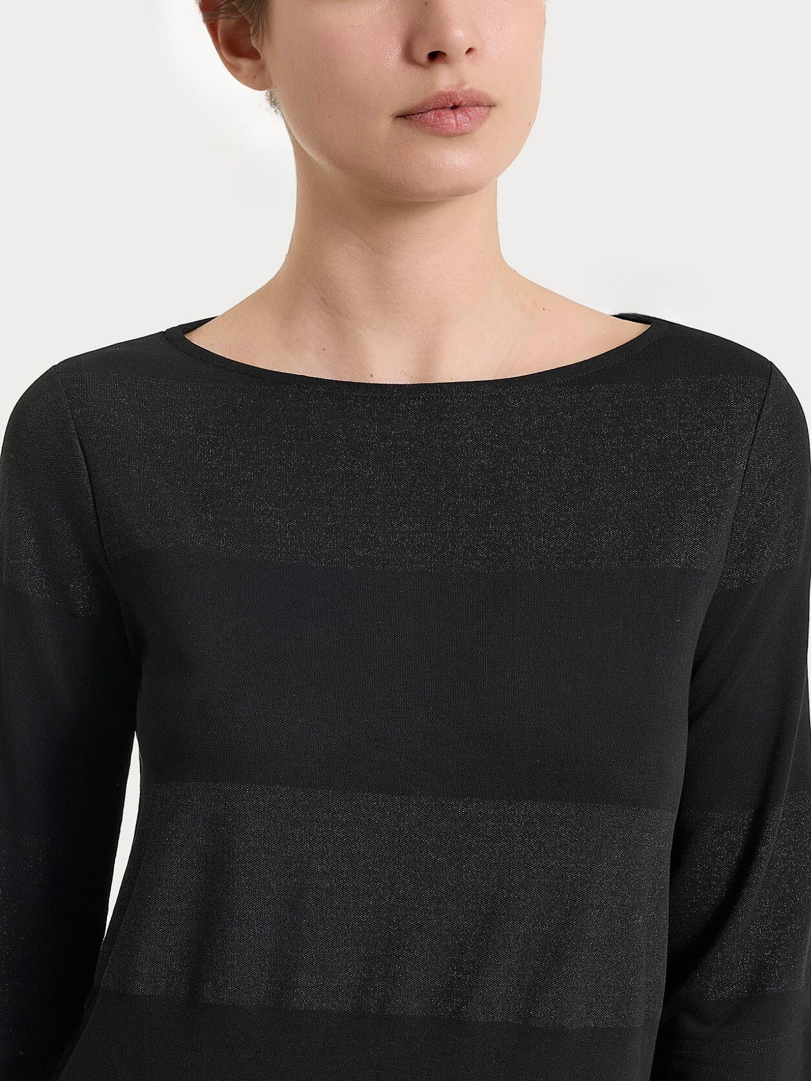 Ragno Summer Light maglietta barchetta lurex Fant.Nero