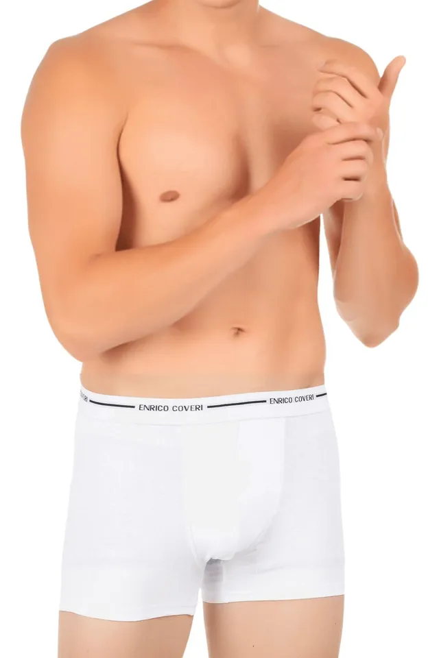Enrico Coveri Boxer Uomo Cotone Elasticizzato Intimo 4 Pezzi