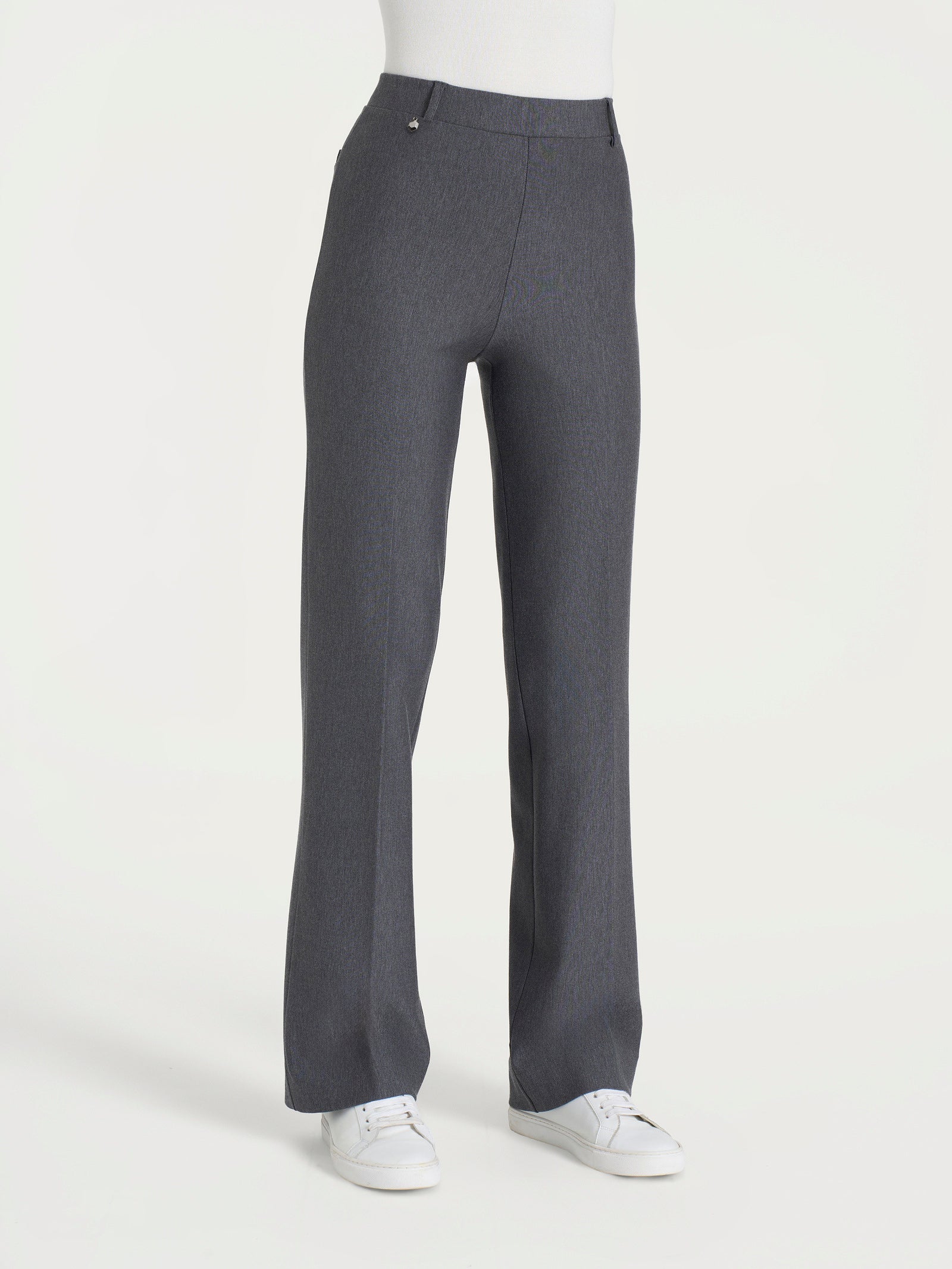 Ragno Compact Pantalone ampio Ardesia Mel. elasticizzato