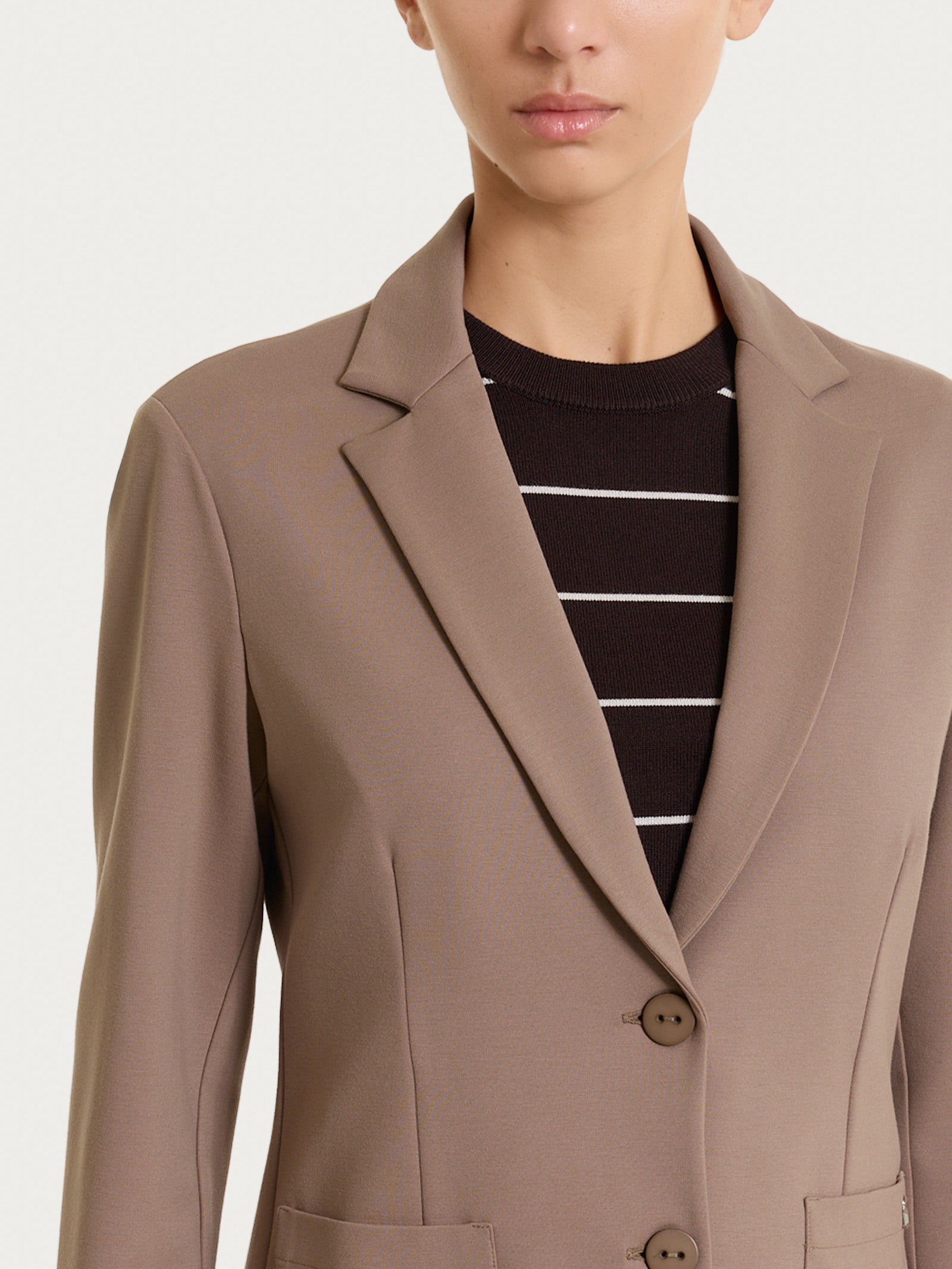 Ragno Cashmere Compact Blazer donna pine bark due bottoni