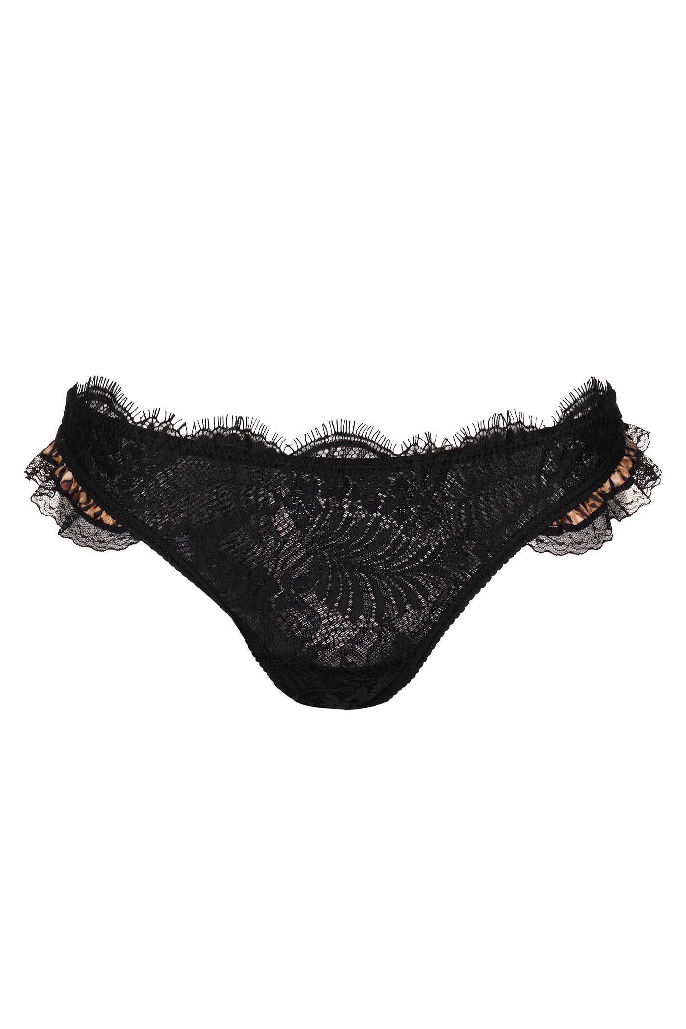 Goldenpoint Leo Lace Perizoma Fianco Alto Leopardato