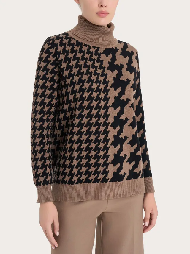 Ragno Winter Cotton Dolcevita Maglia Pine Bark Soft