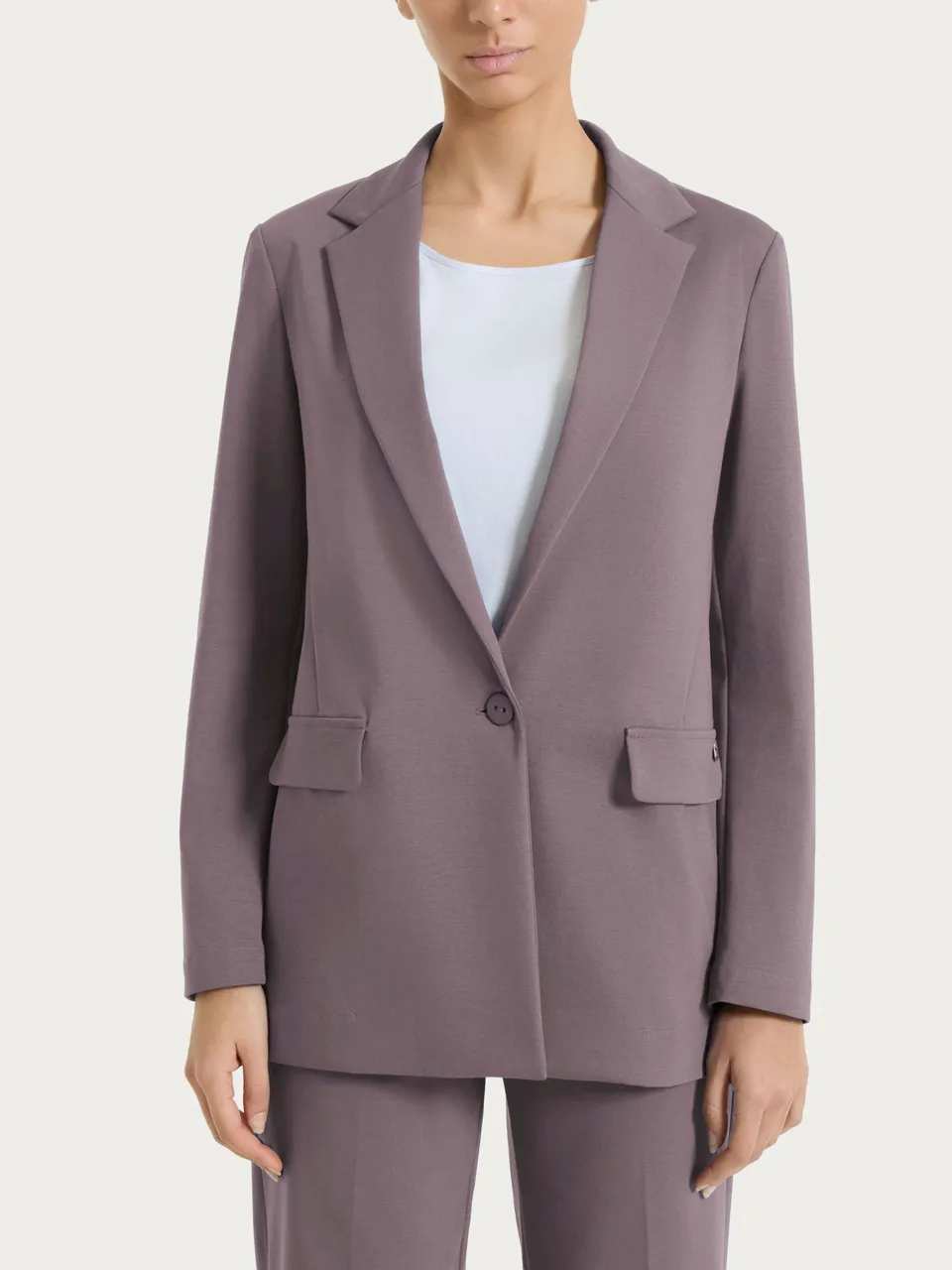 Ragno Compact Light Blazer Monopetto giacca Plum Truffle