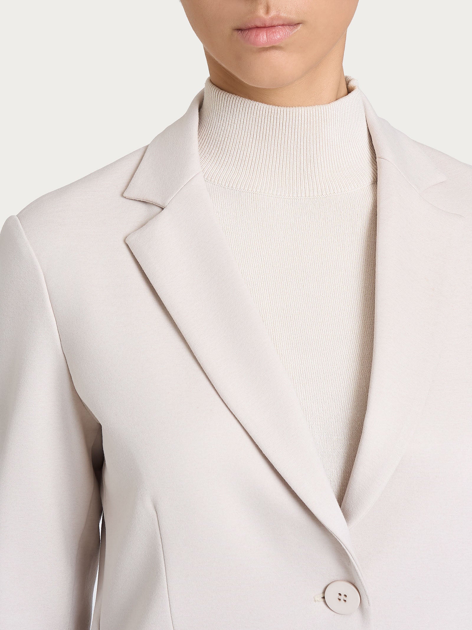 Ragno Cashmere Compact Blazer Champignon 2 bottoni
