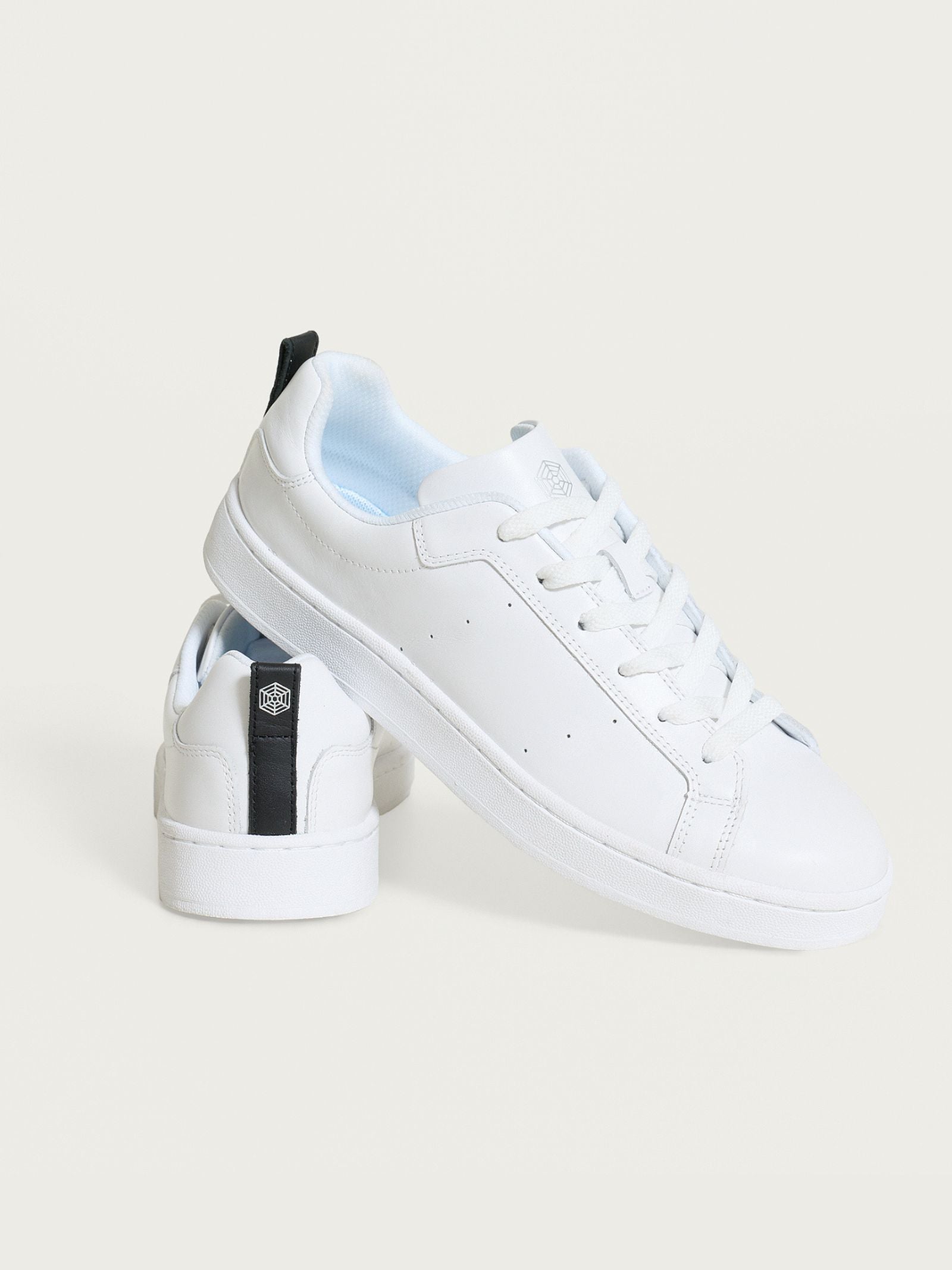Ragno Sneakers scarpe unisex Bianco pelle memory