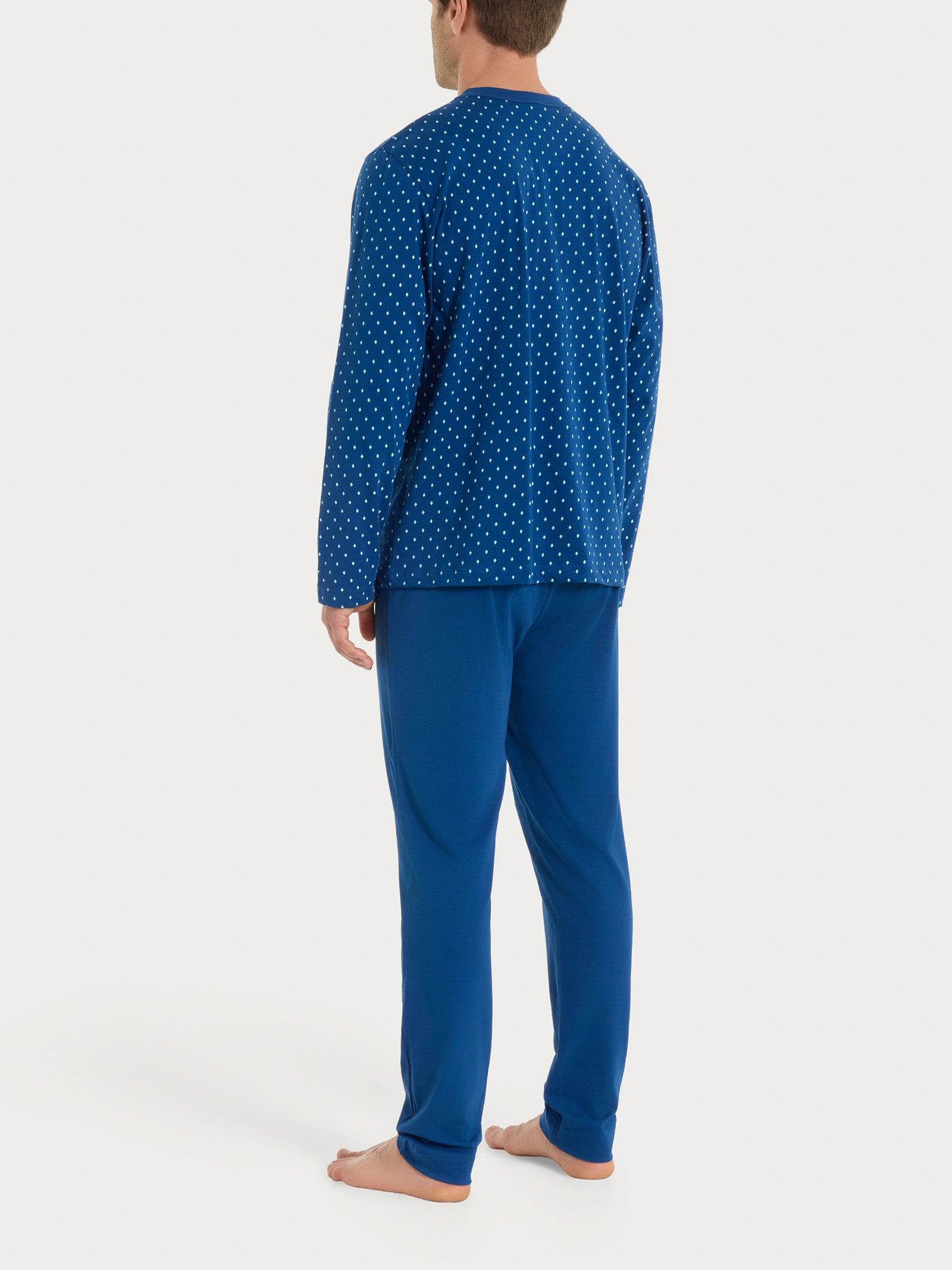 Ragno Jersey Cotone Pigiama aperto Navy 58-60