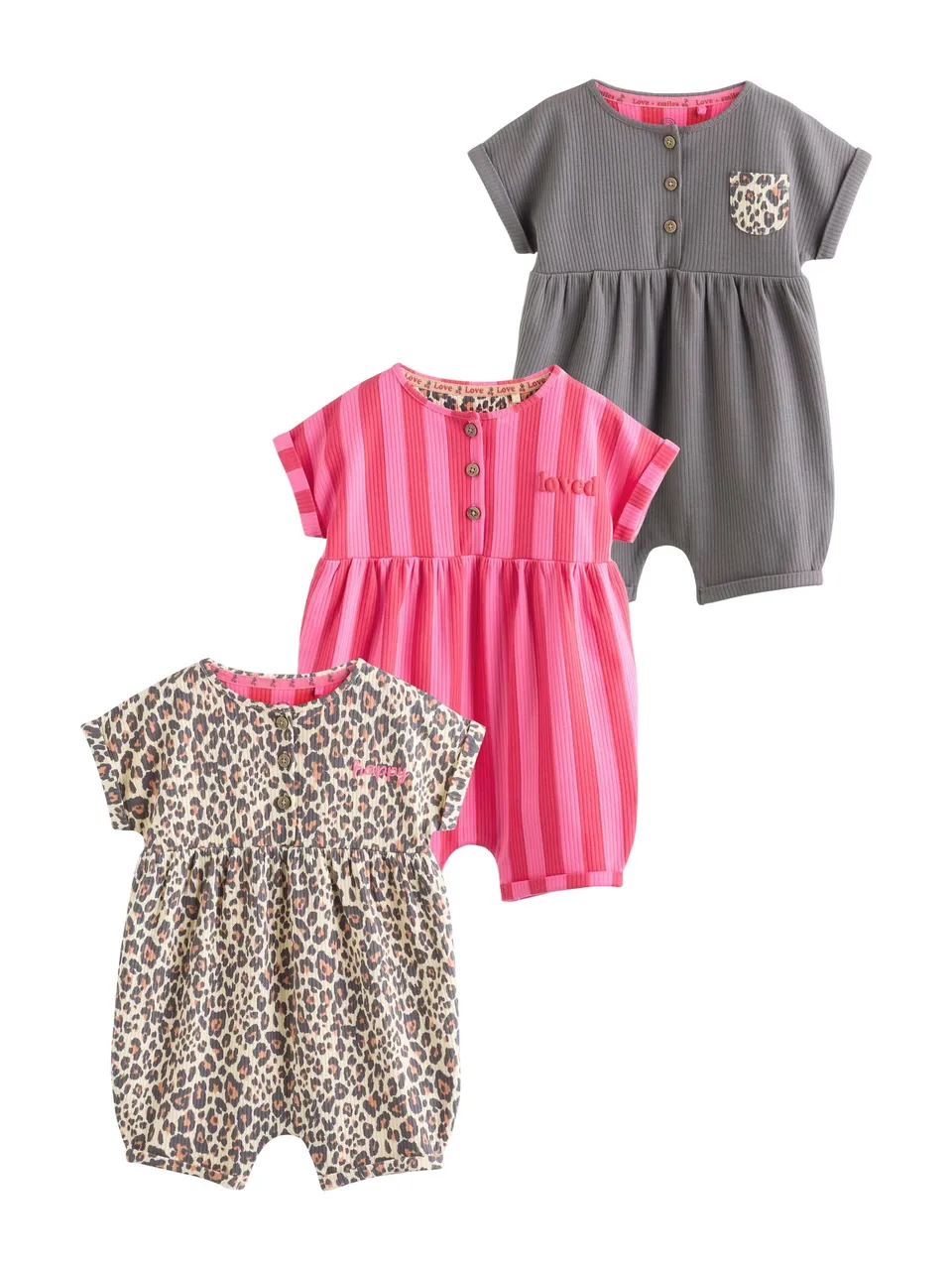 Next tutine neonato jersey 74-80 confezione 3 pezzi