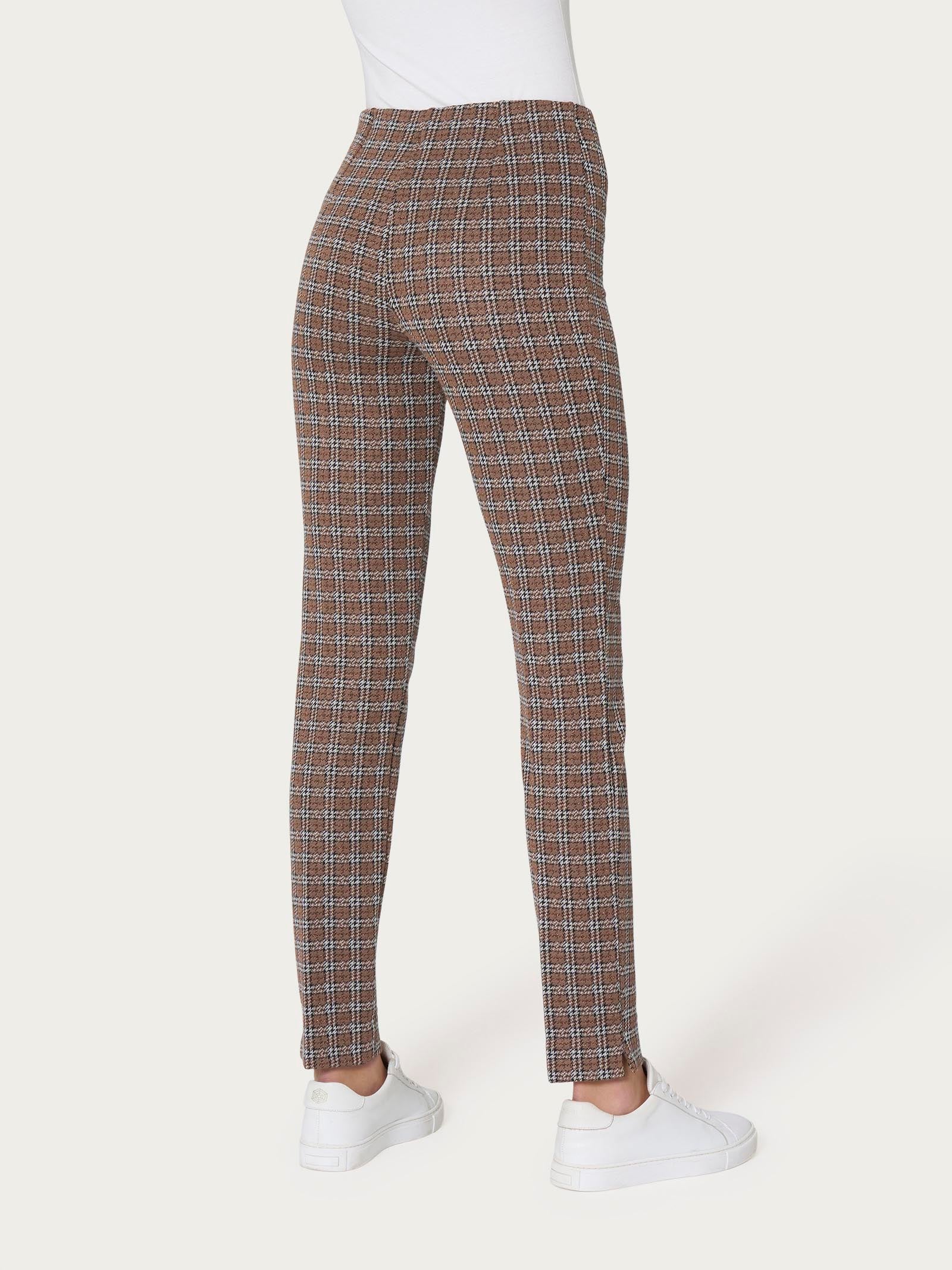 Ragno Compact Pantalone Sigaretta Pine Bark Check Skinny