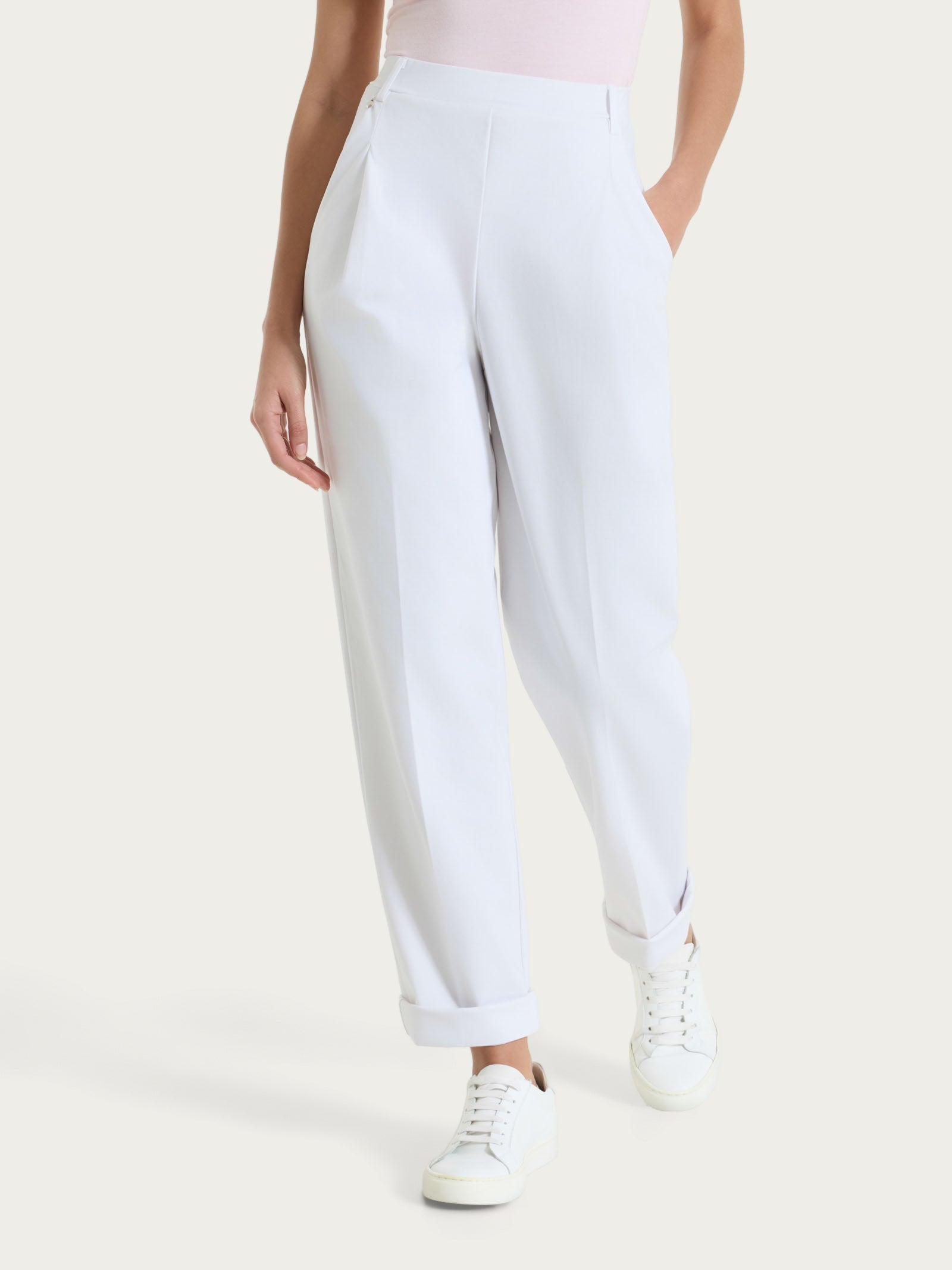 Ragno Compact Light Pantalone Carota Bianco leggero