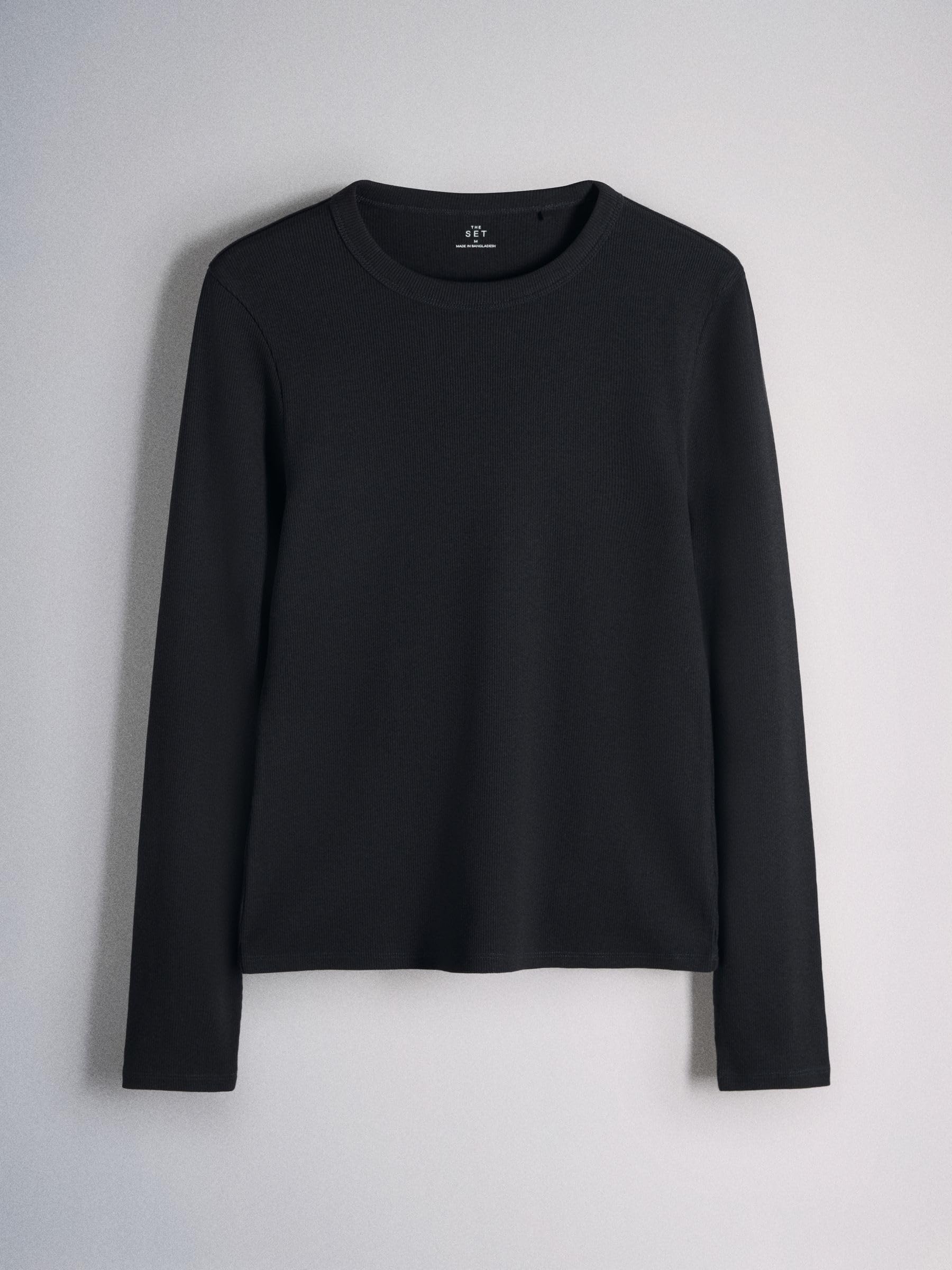 Next The Set Confezione da 4 Magliette Coste Donna Maniche Lunghe