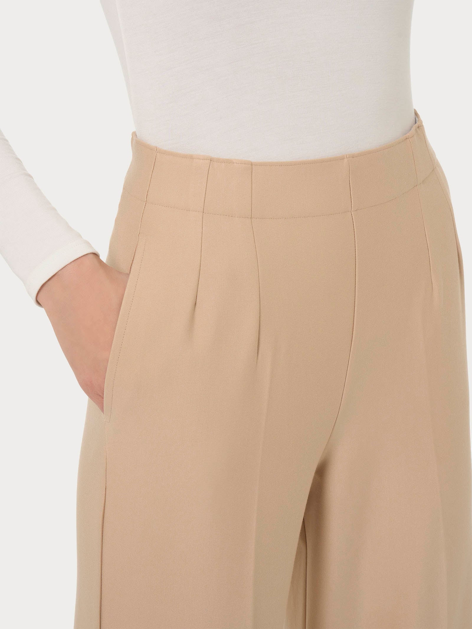Ragno Compact Pantalone Ampio Irish Cream Tasche