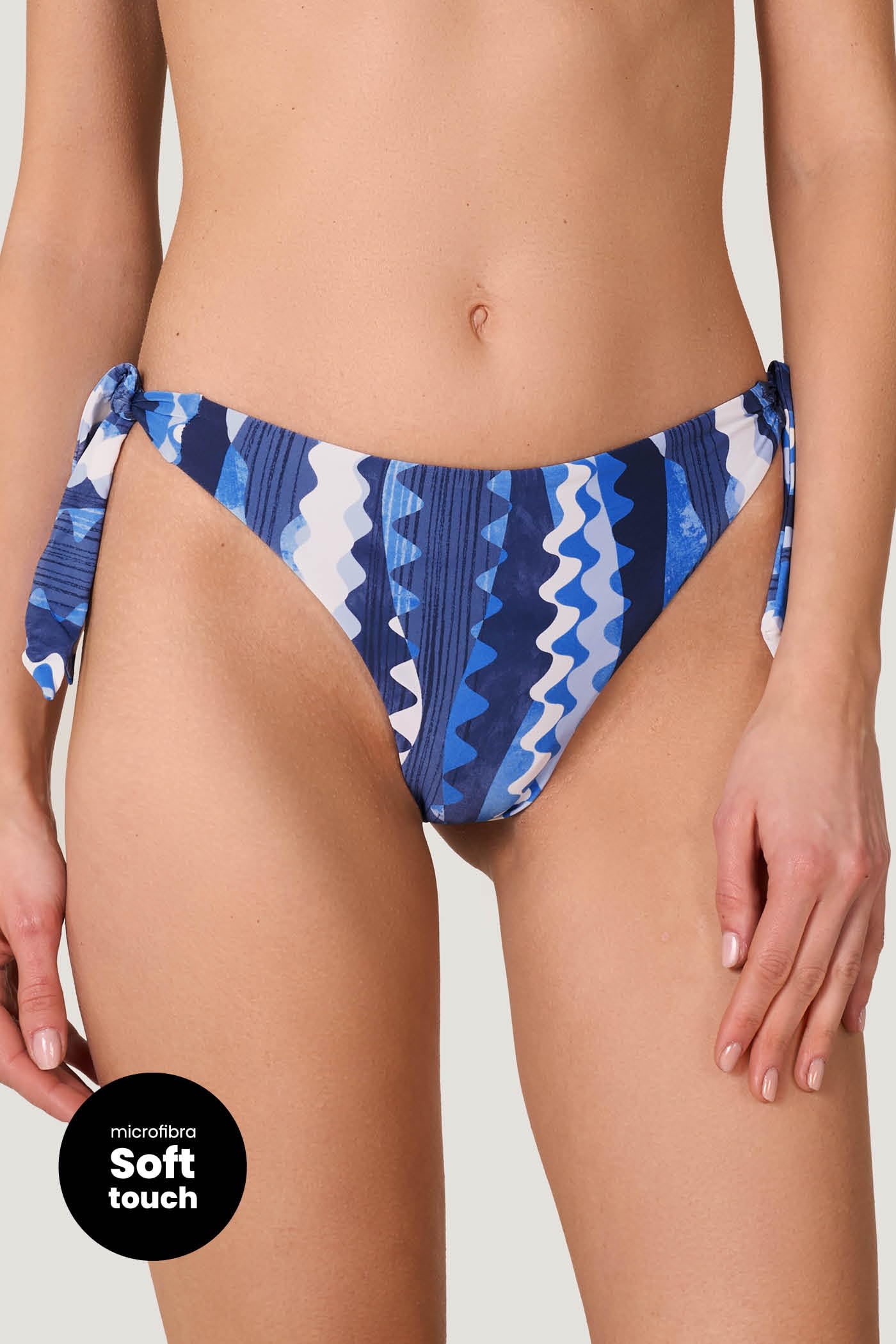 Goldenpoint Sea Symphony slip bikini brasiliana fantasia geometrica