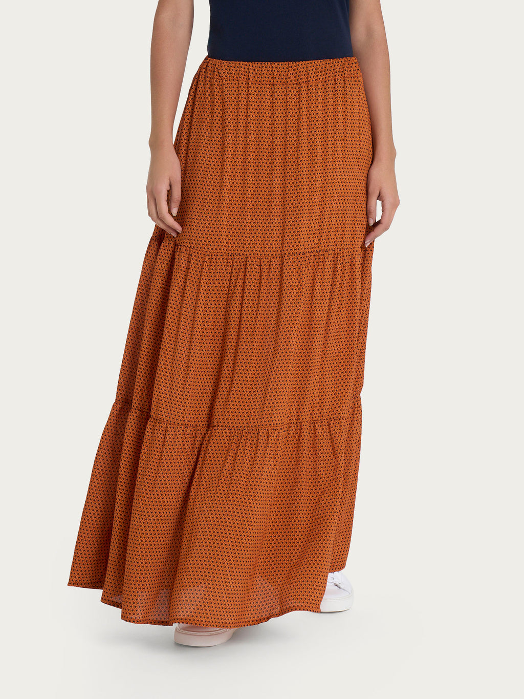 Ragno Ecoseta Gonna Lunga Fant. Red Ochre viscosa
