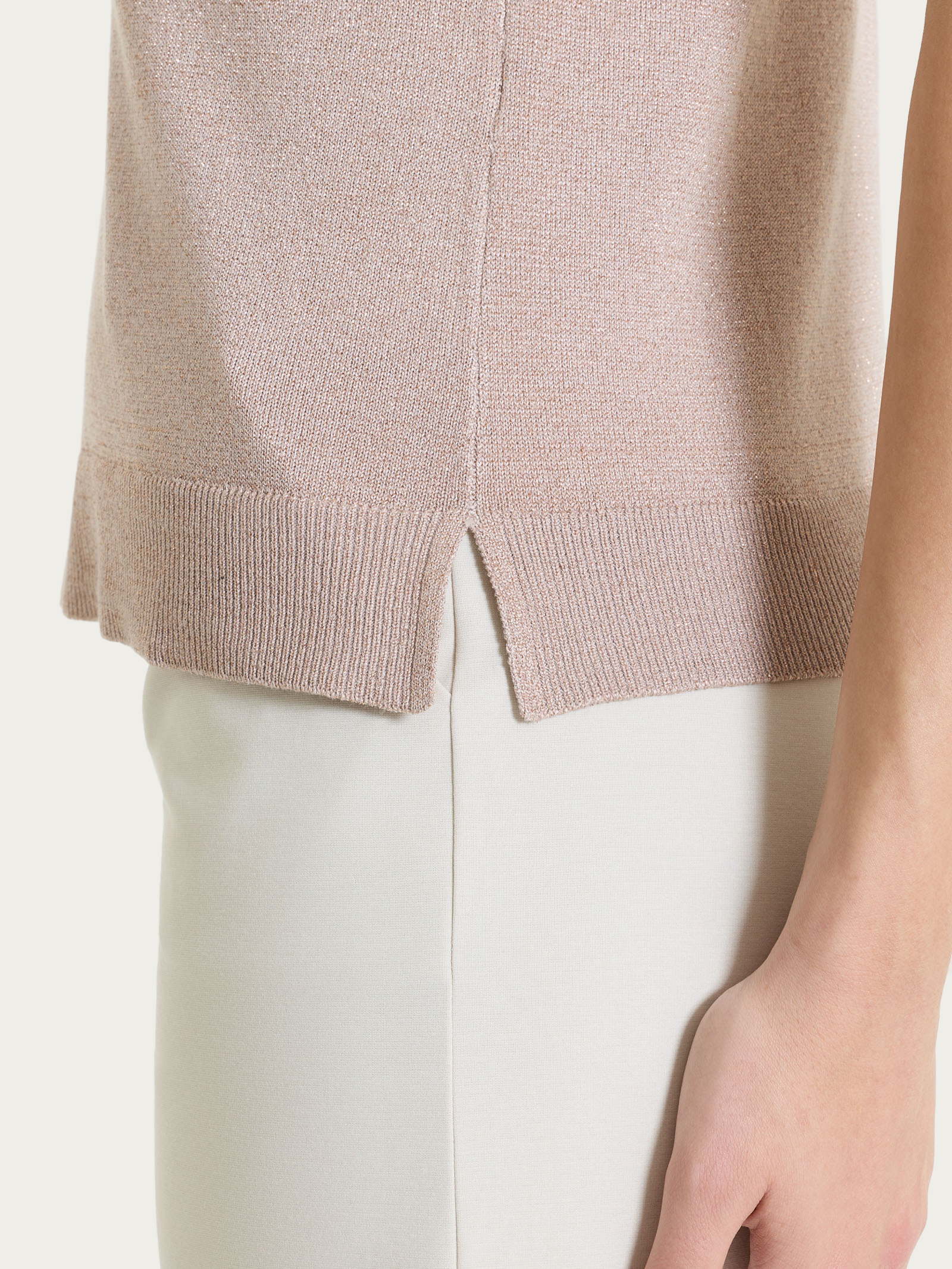 Ragno Summertime Lurex gilet Sphinx girocollo