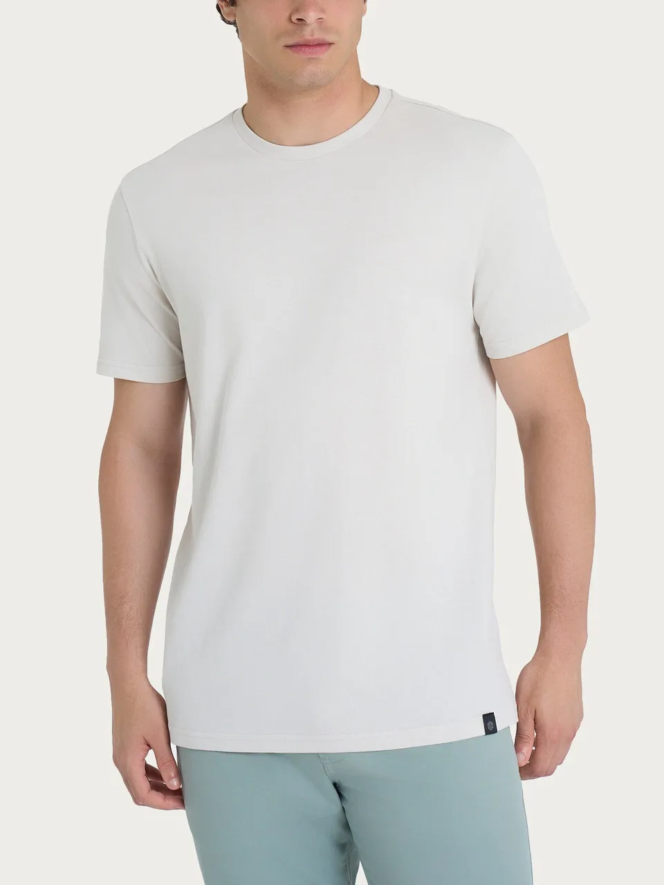 Ragno Jersey di Cotone T-shirt girocollo uomo champignon cotone