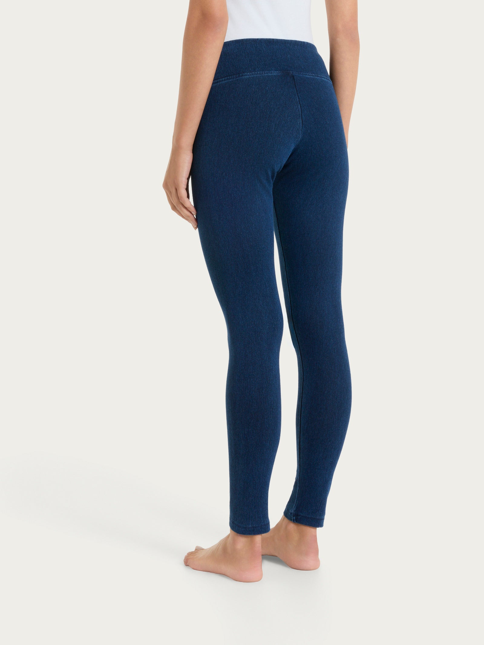 Ragno beYOUtiful Leggings maglia denim Persia blu cotone
