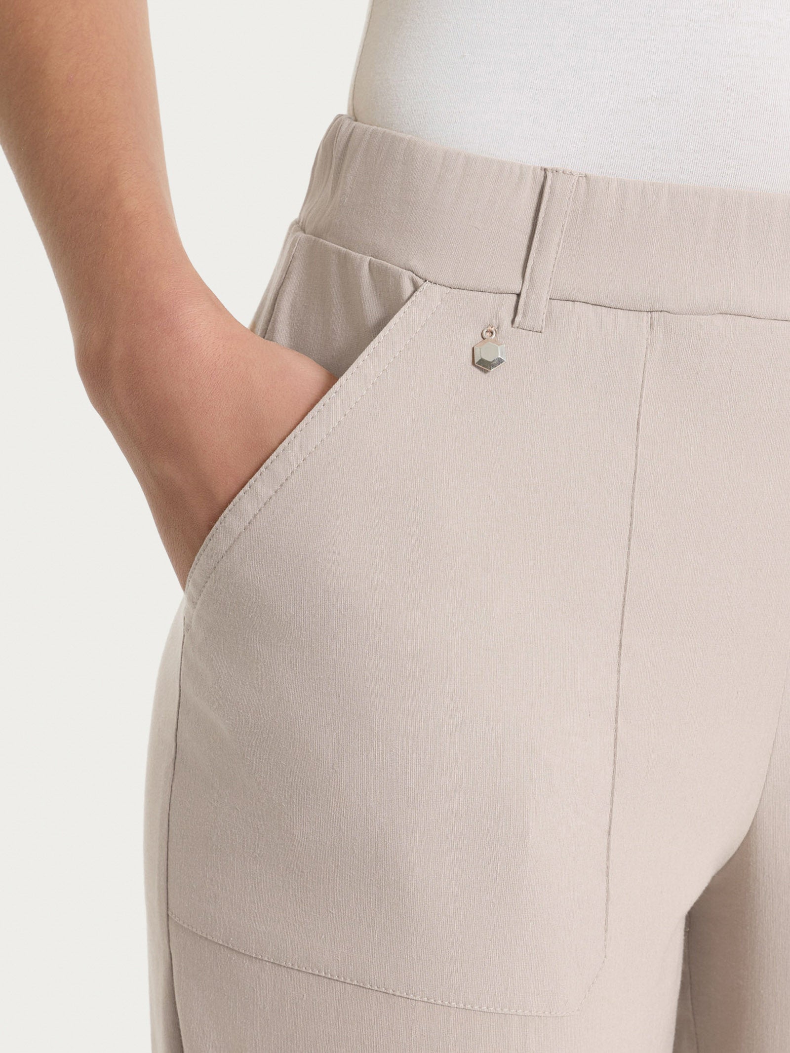 Ragno Super Fresh Pantalone Carota Crockery Lino