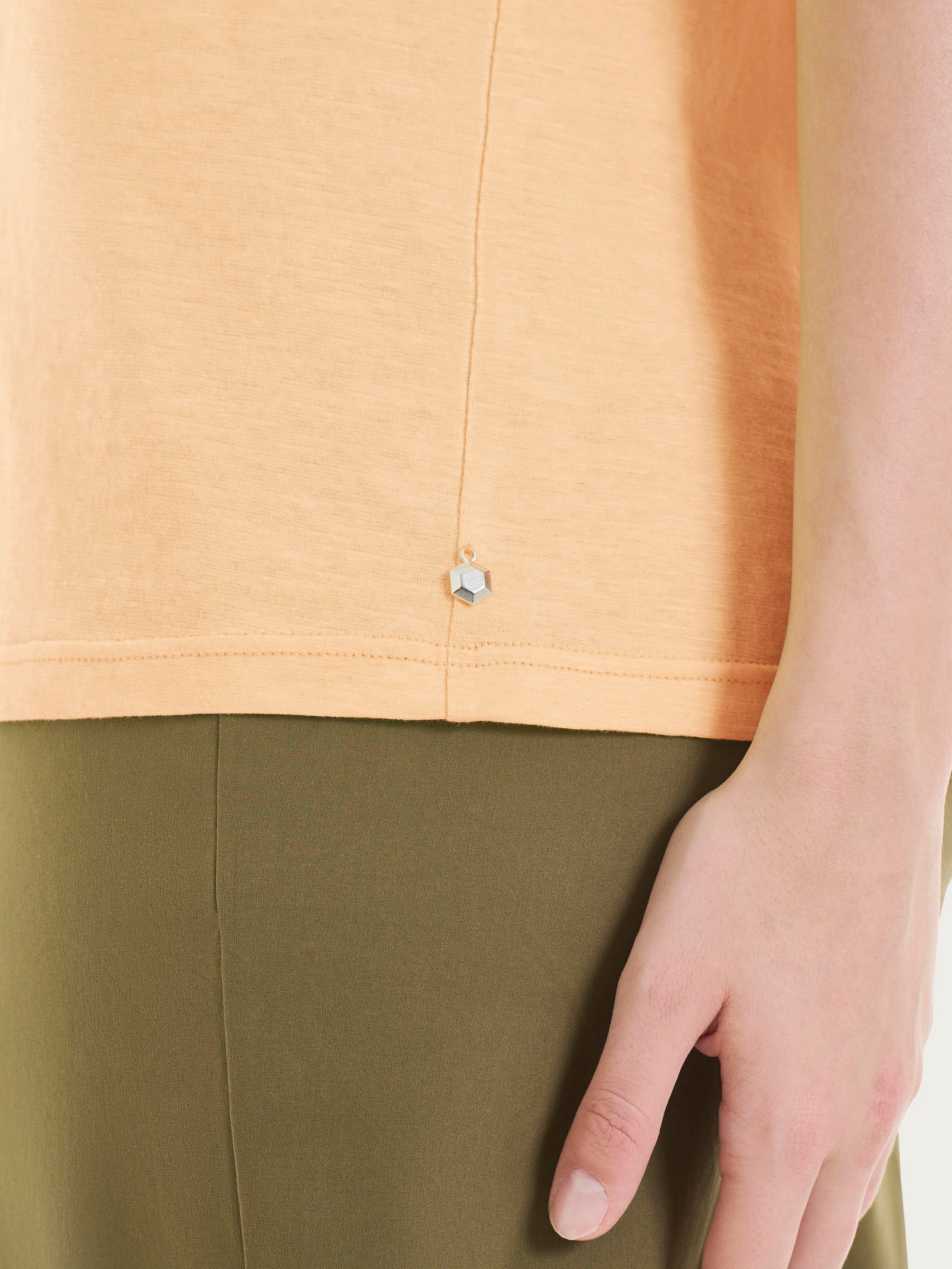 Ragno Slub Jersey Maglietta manica over Peach Cobbler
