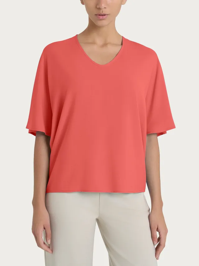 Ragno EcoSeta Blusa Scollo V Manica Gomito Dubarry