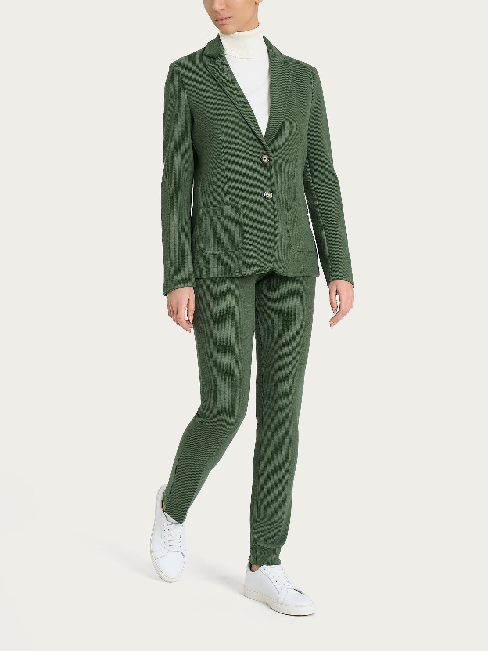 Ragno Velvet blazer due bottoni Bronze Green velluto