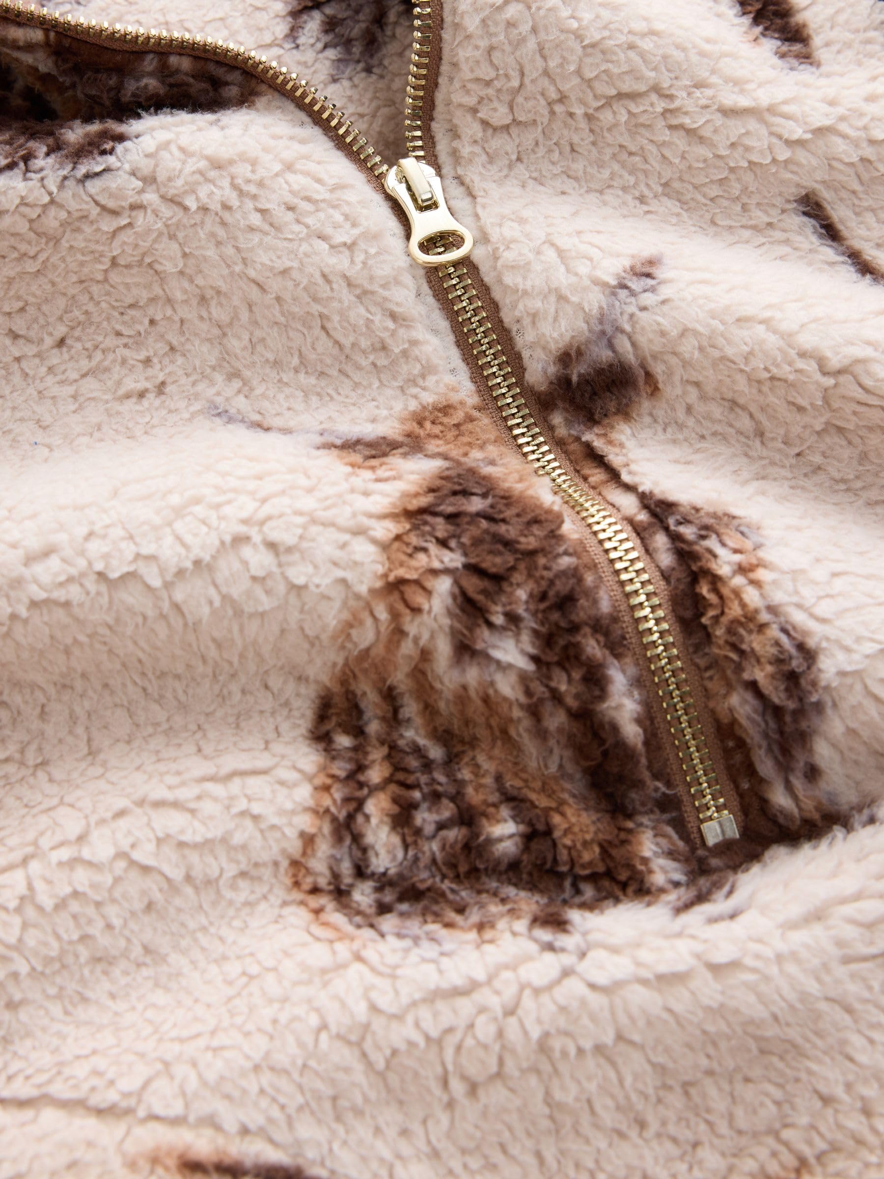 Next pile donna mezza zip sherpa