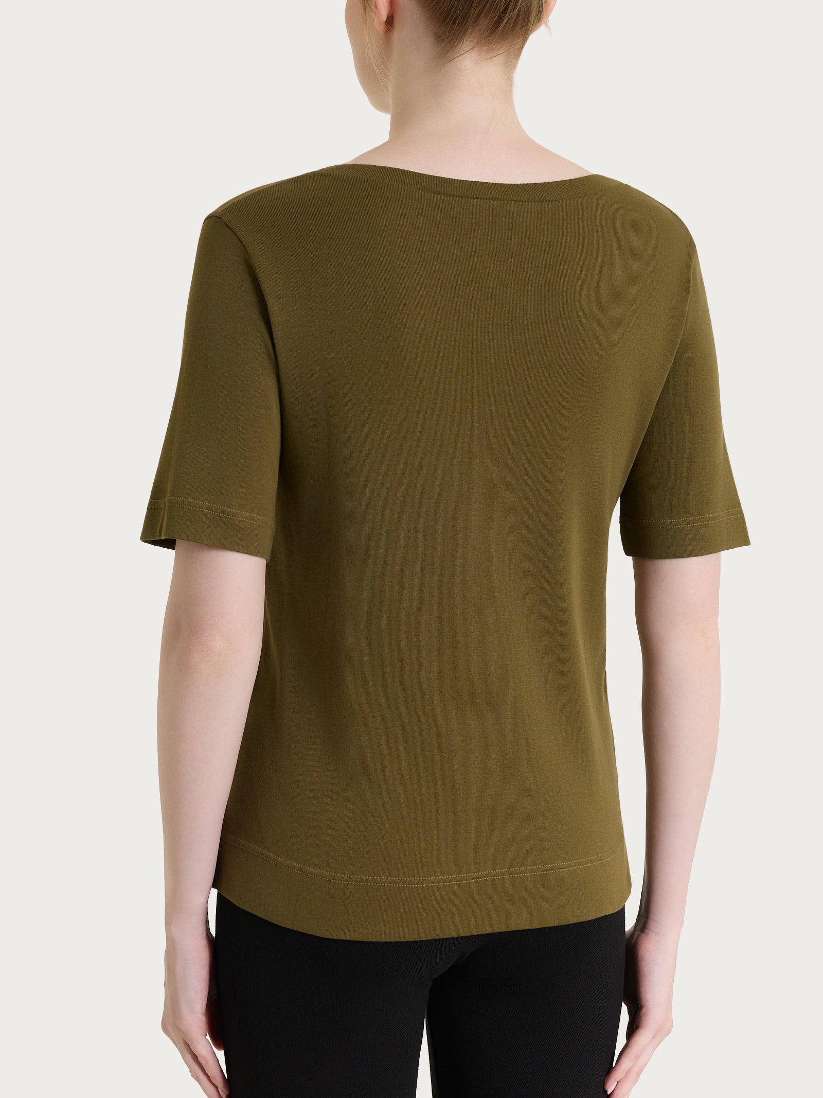 Ragno Eco Cotton Maglietta Girocollo Donna Dark Olive