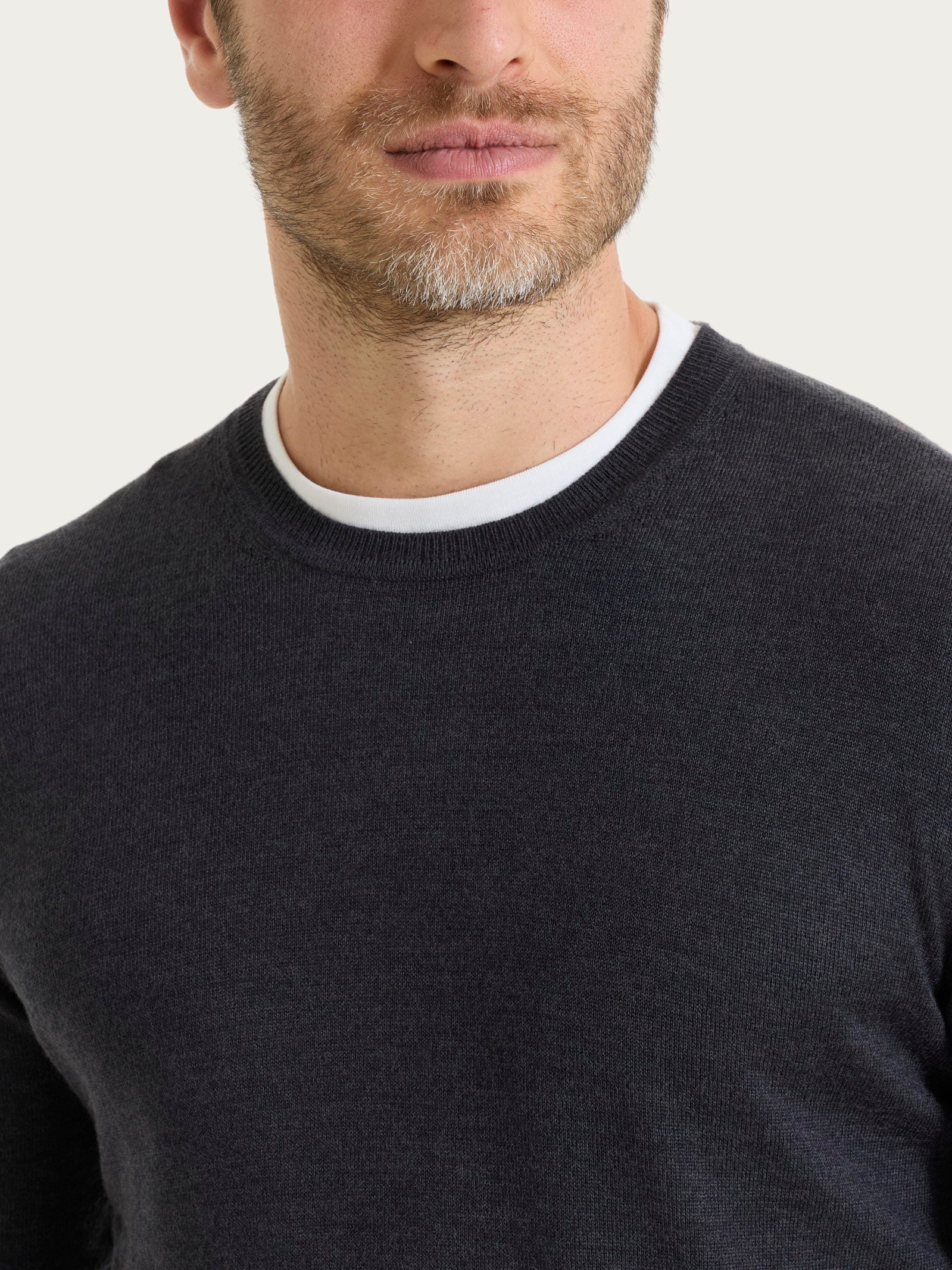 Ragno Merino Soft Pullover Girocollo Oscuro