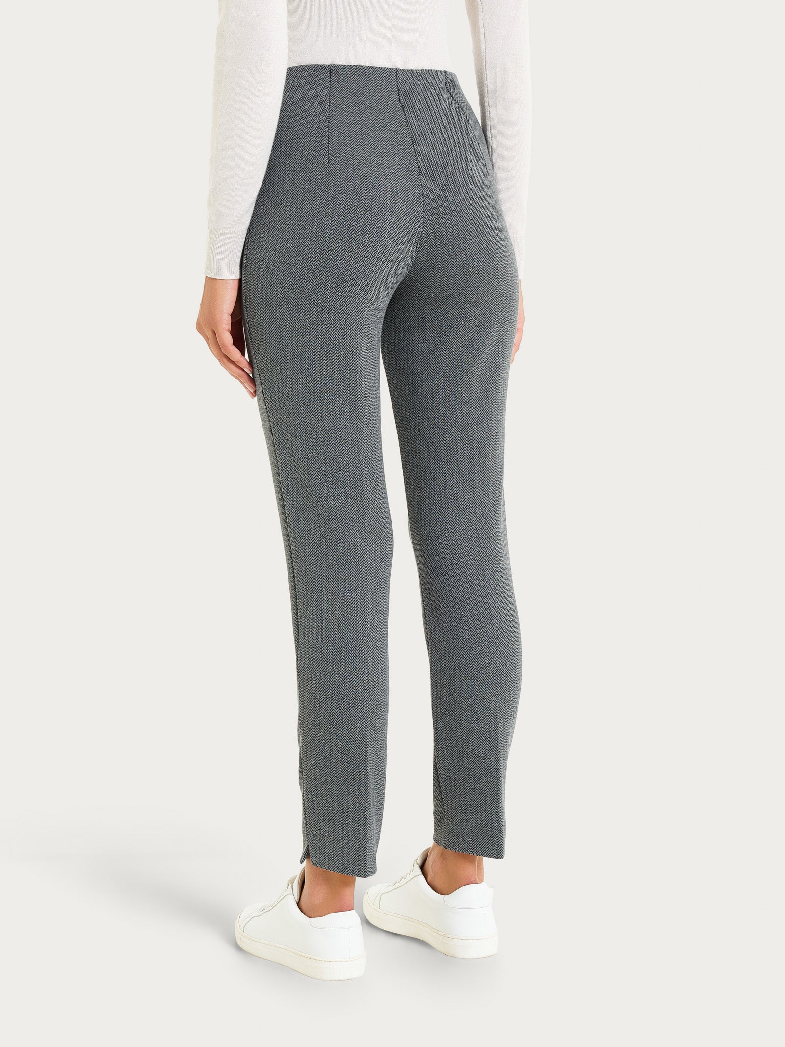 Ragno Eco Jacquard pantalone sigaretta Ardesia Mel skinny