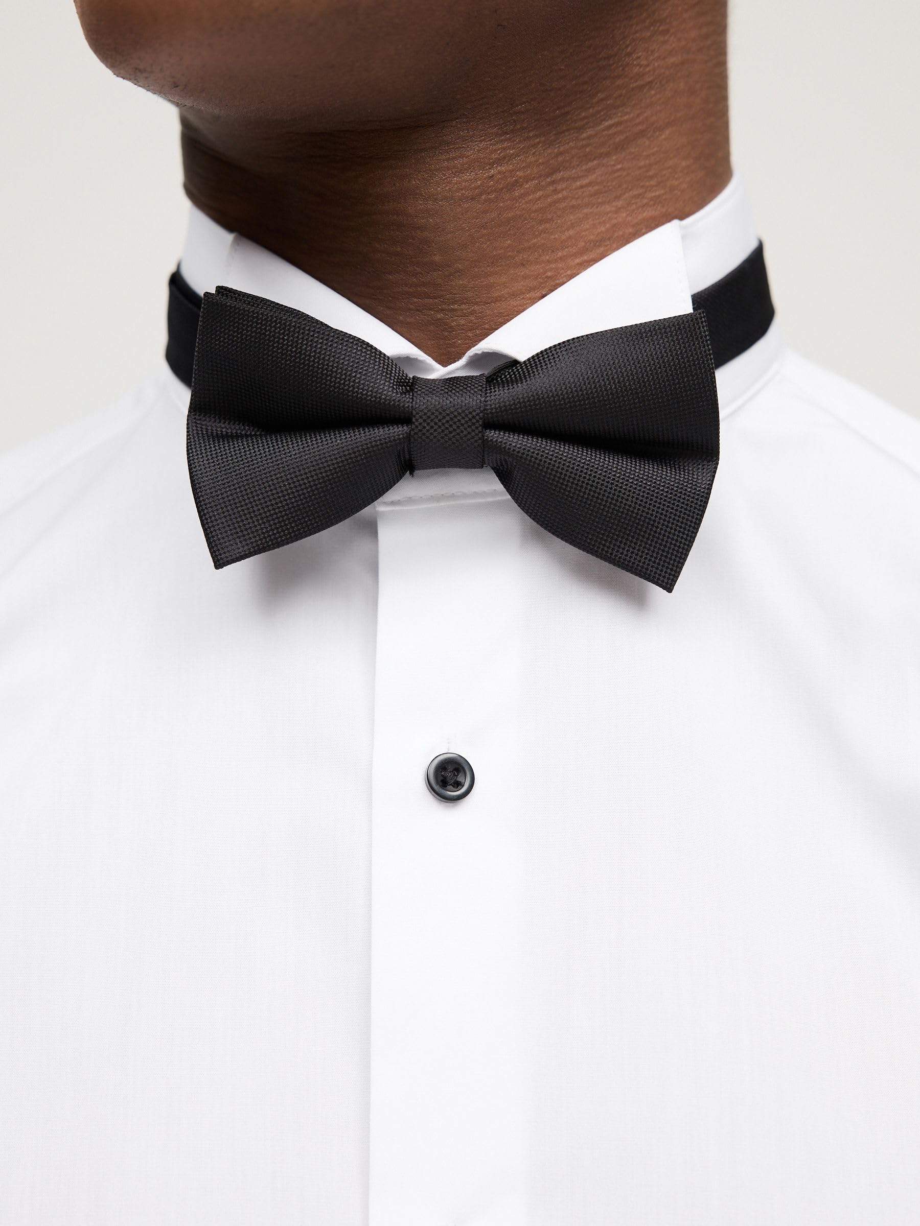 Next camicia polsino singolo papillon uomo 2 pezzi slim
