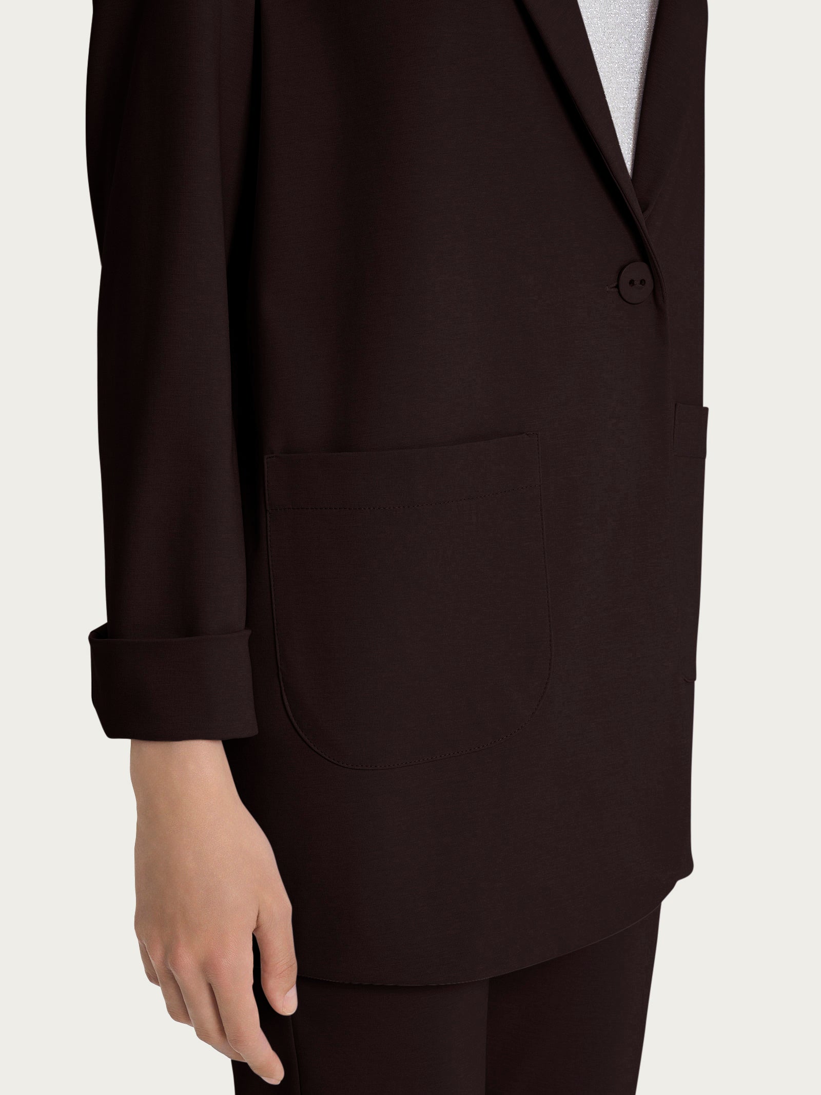 Ragno Compact Light blazer destrutturato Chocolate Torte leggero