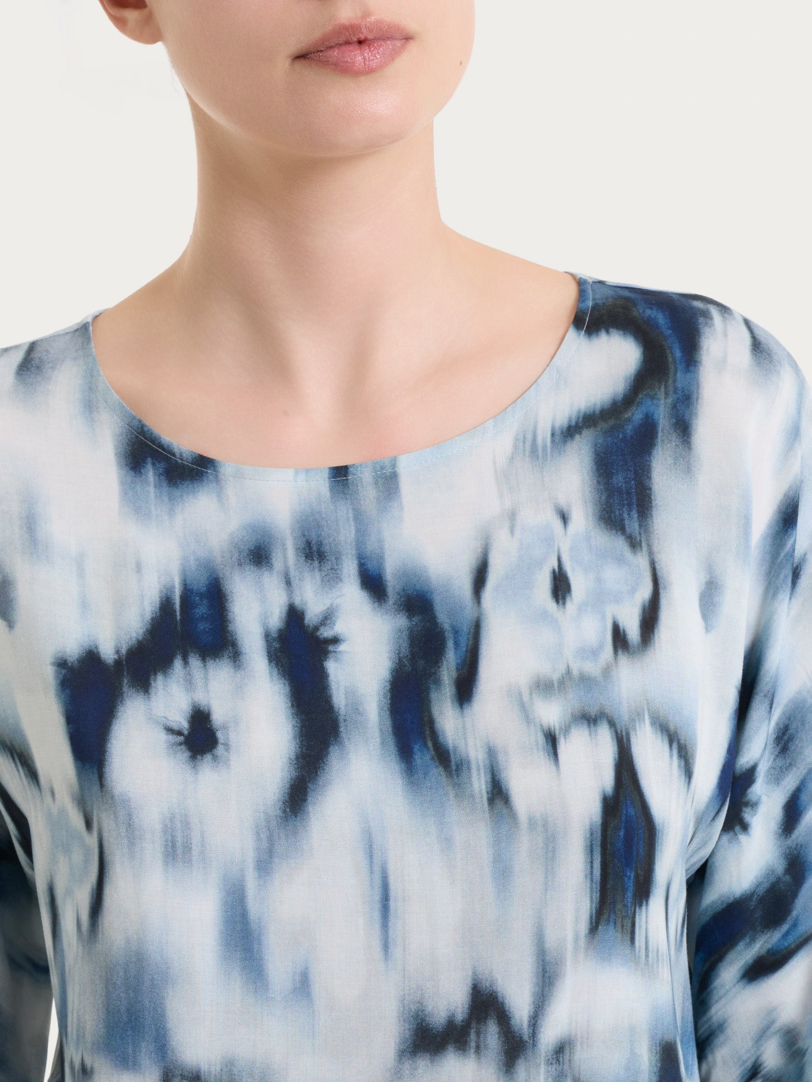 Ragno EcoSeta blusa manica 3/4 fantasia Oceana viscosa