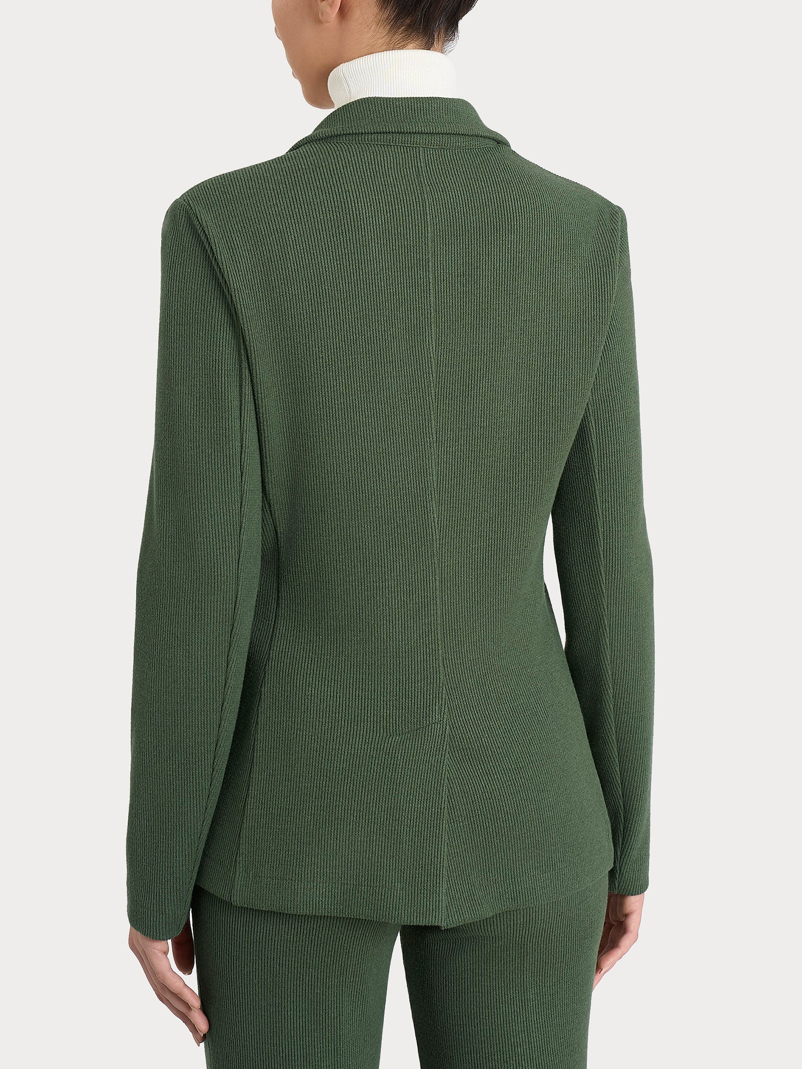 Ragno Velvet blazer due bottoni Bronze Green velluto