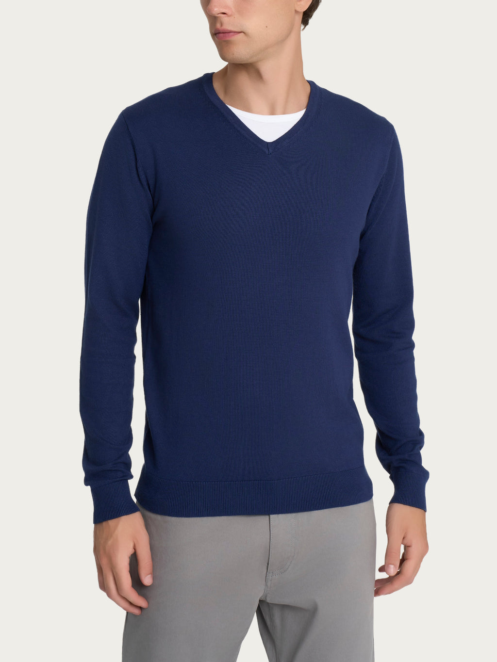 Ragno Four Seasons pullover scollo V set sail uomo classico