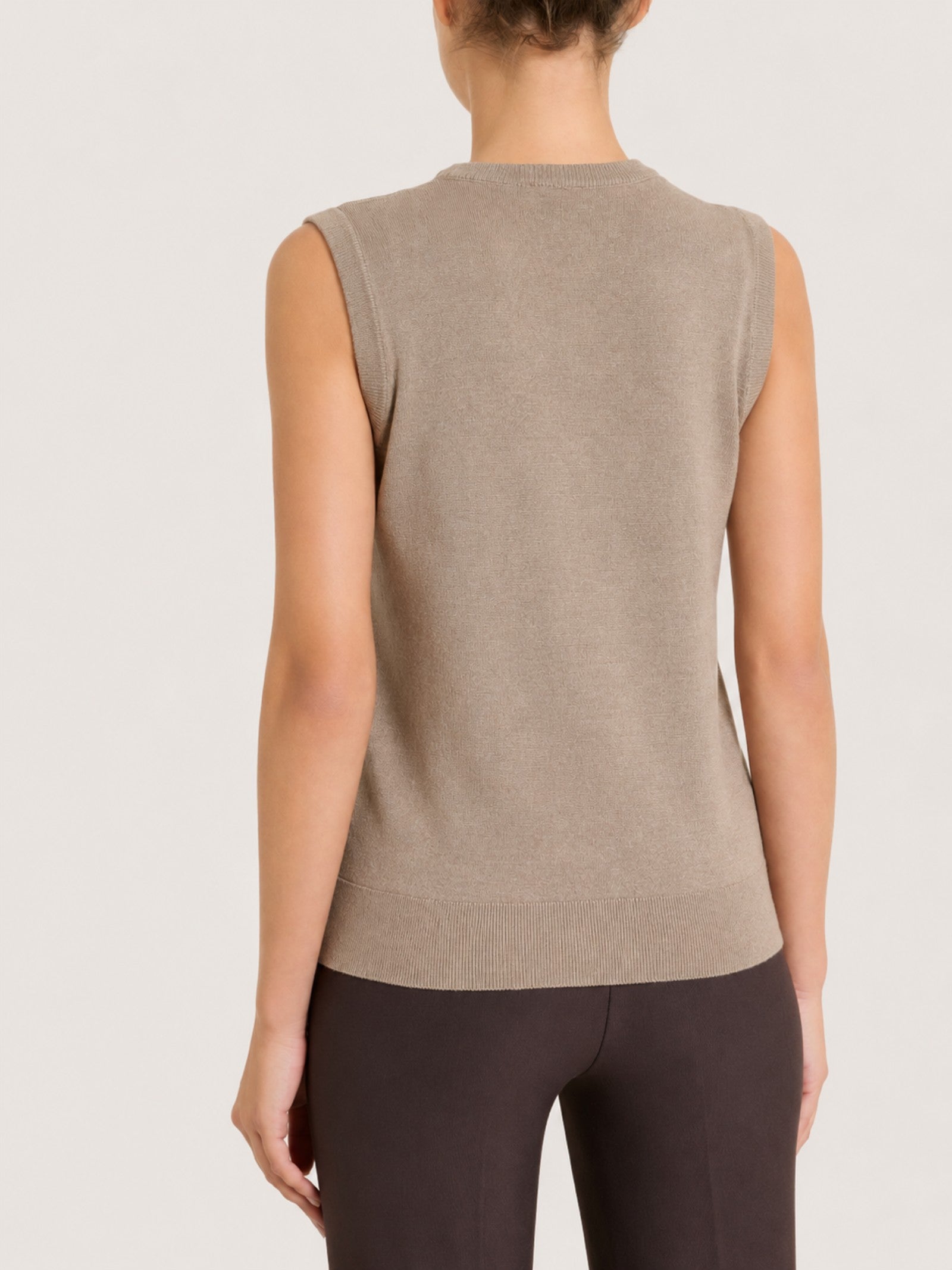 Ragno Four Seasons maglia smanicata Glace viscosa