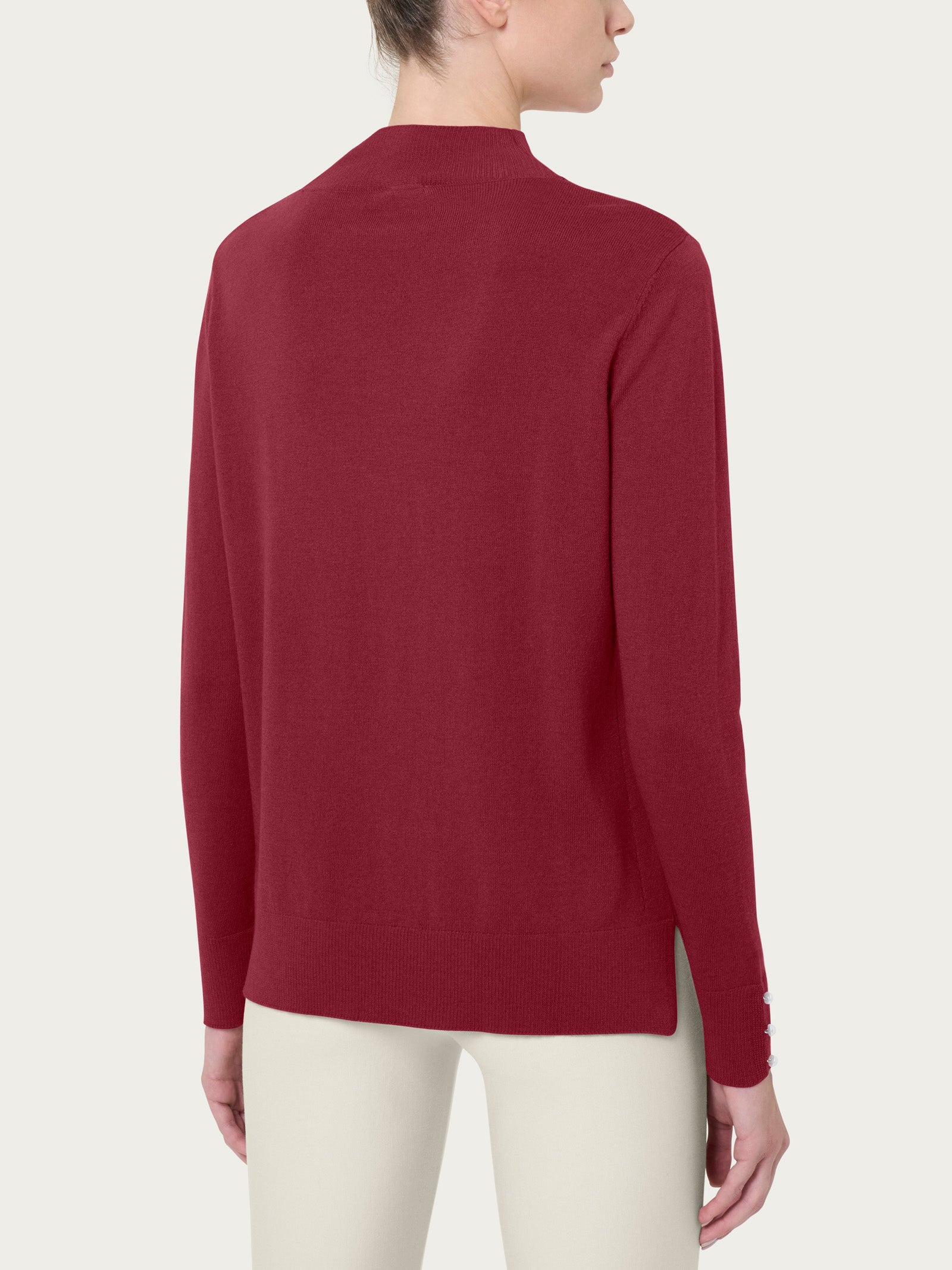 Ragno Lupetto Perline Merino Soft Lana Tibetan Red
