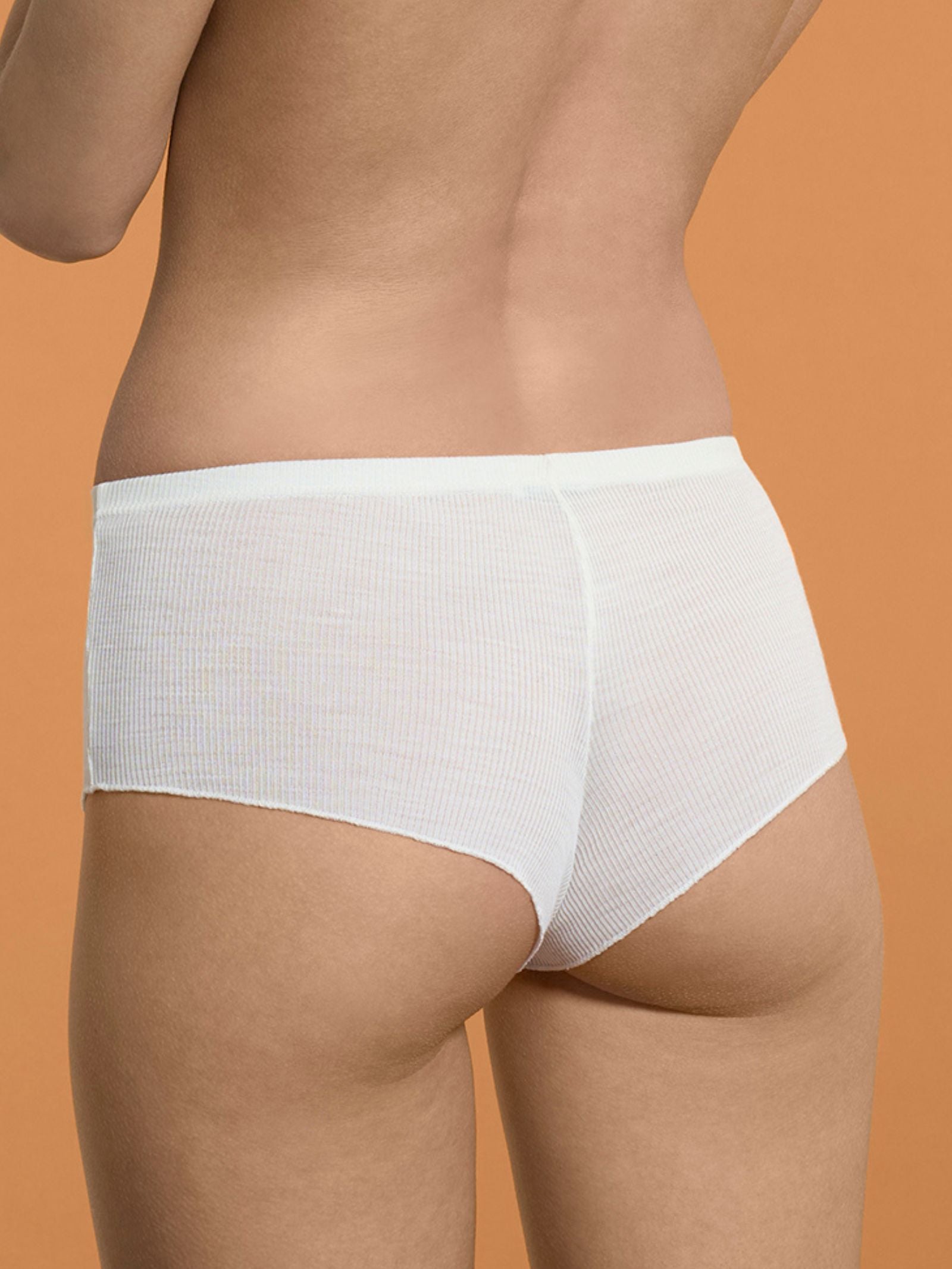 Ragno Lana Seta culotte costina lana seta B.co Lana