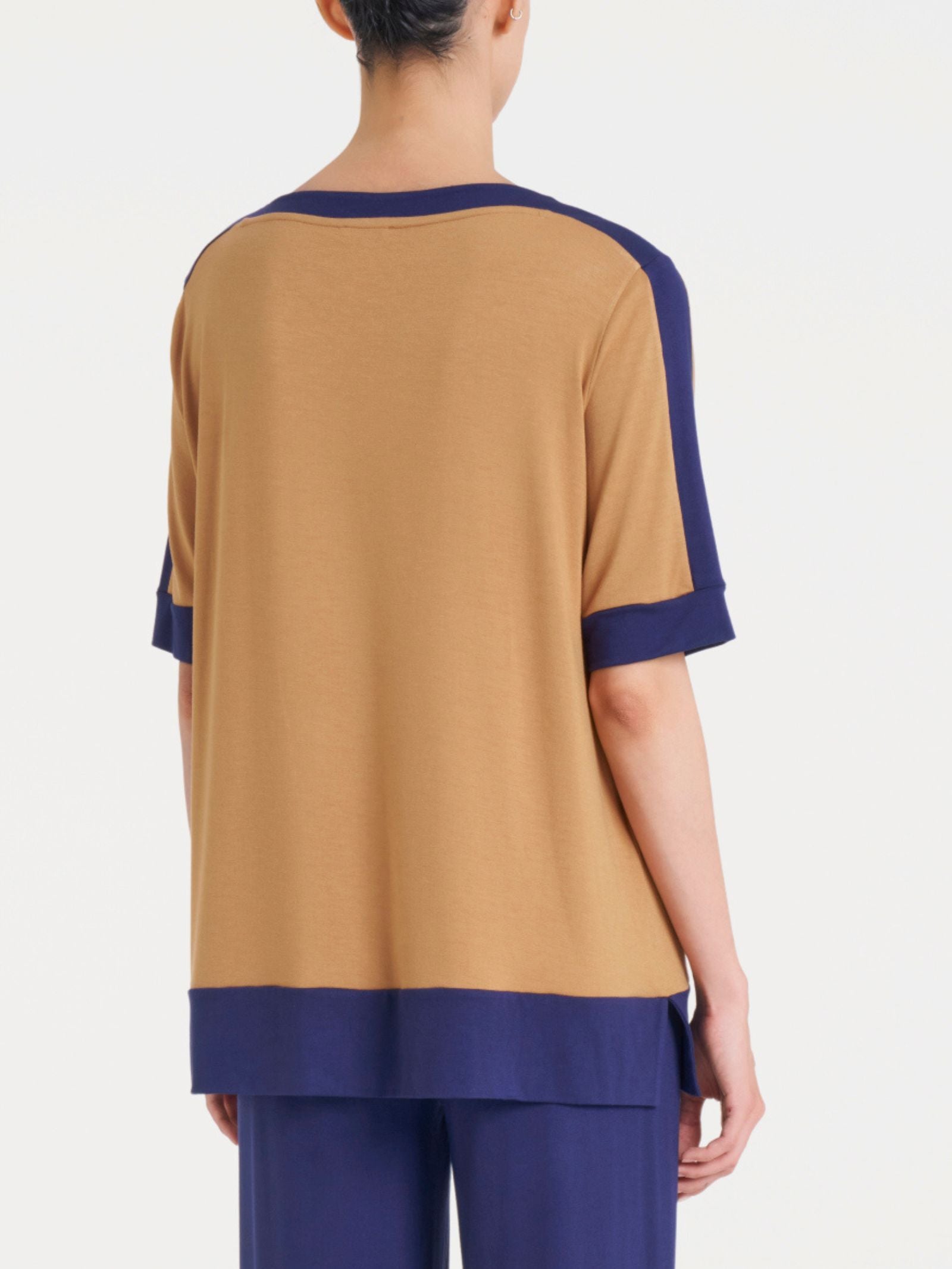 Ragno Viscosa Summer maxi t-shirt Fant. Indian Tan